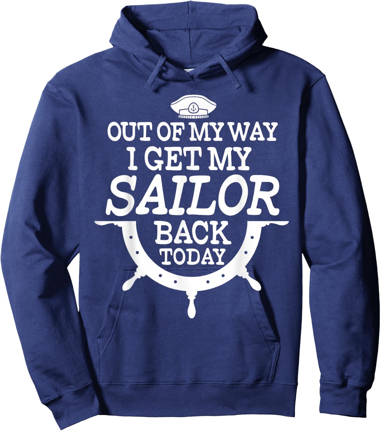 Funny Sailor Designs Mom Military Homecoming Quote Hoodie - Hoodie | Navy