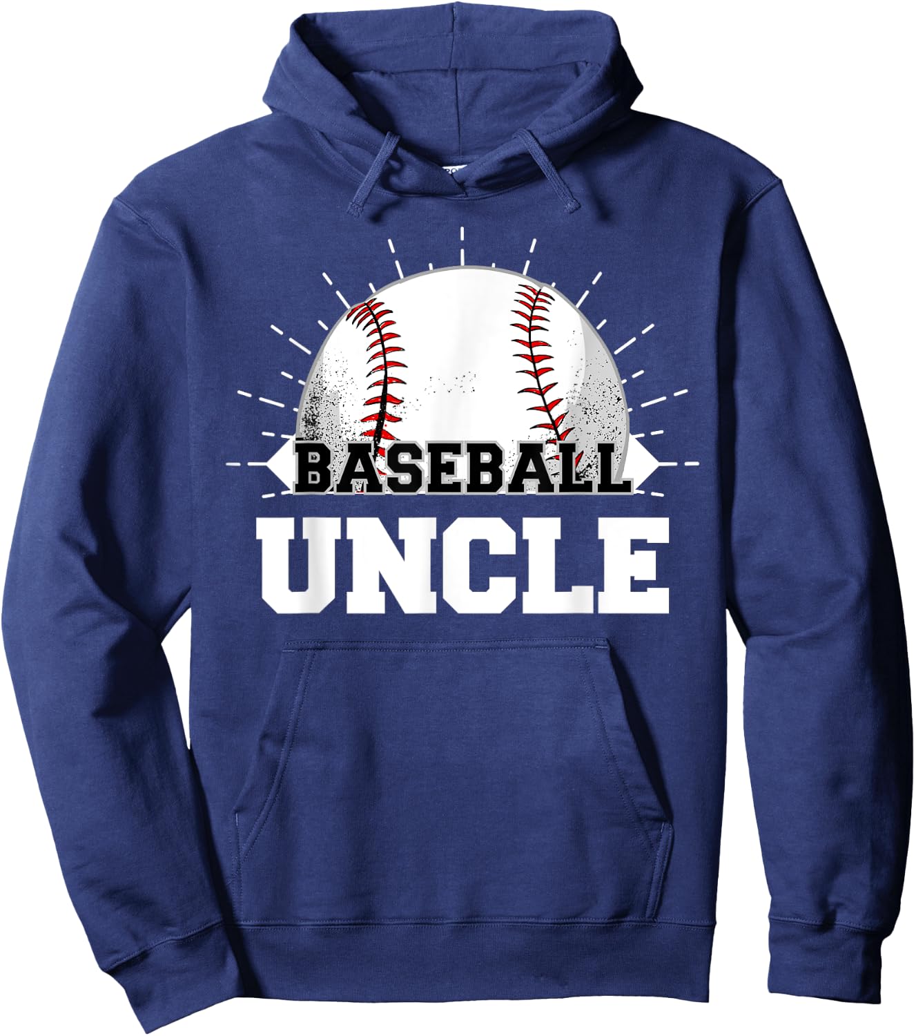 Game Day Baseball Uncle Hoodie - Hoodie | Navy