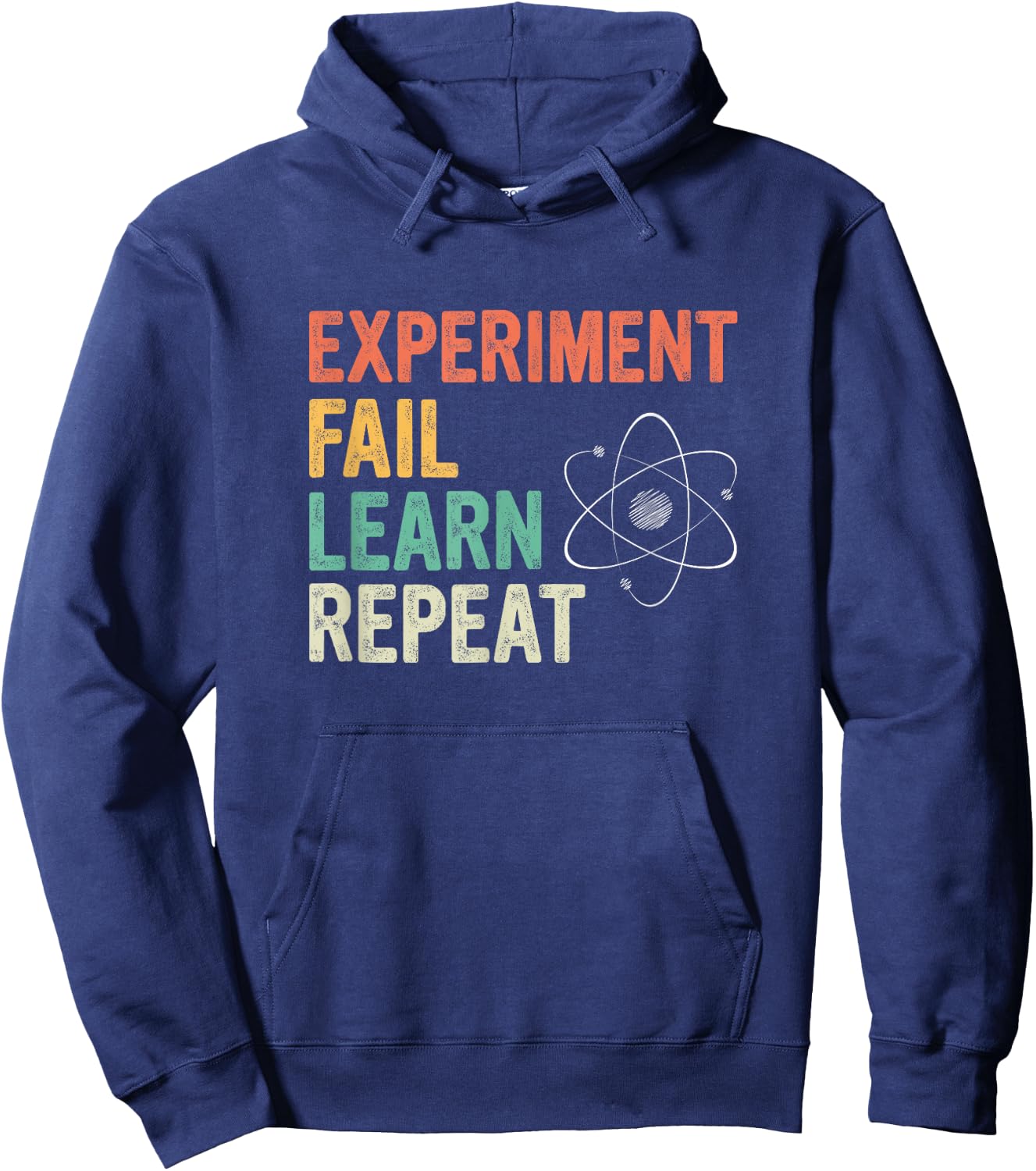 Experiment Fail Learn Repeat Physics Hoodie - Hoodie | Navy