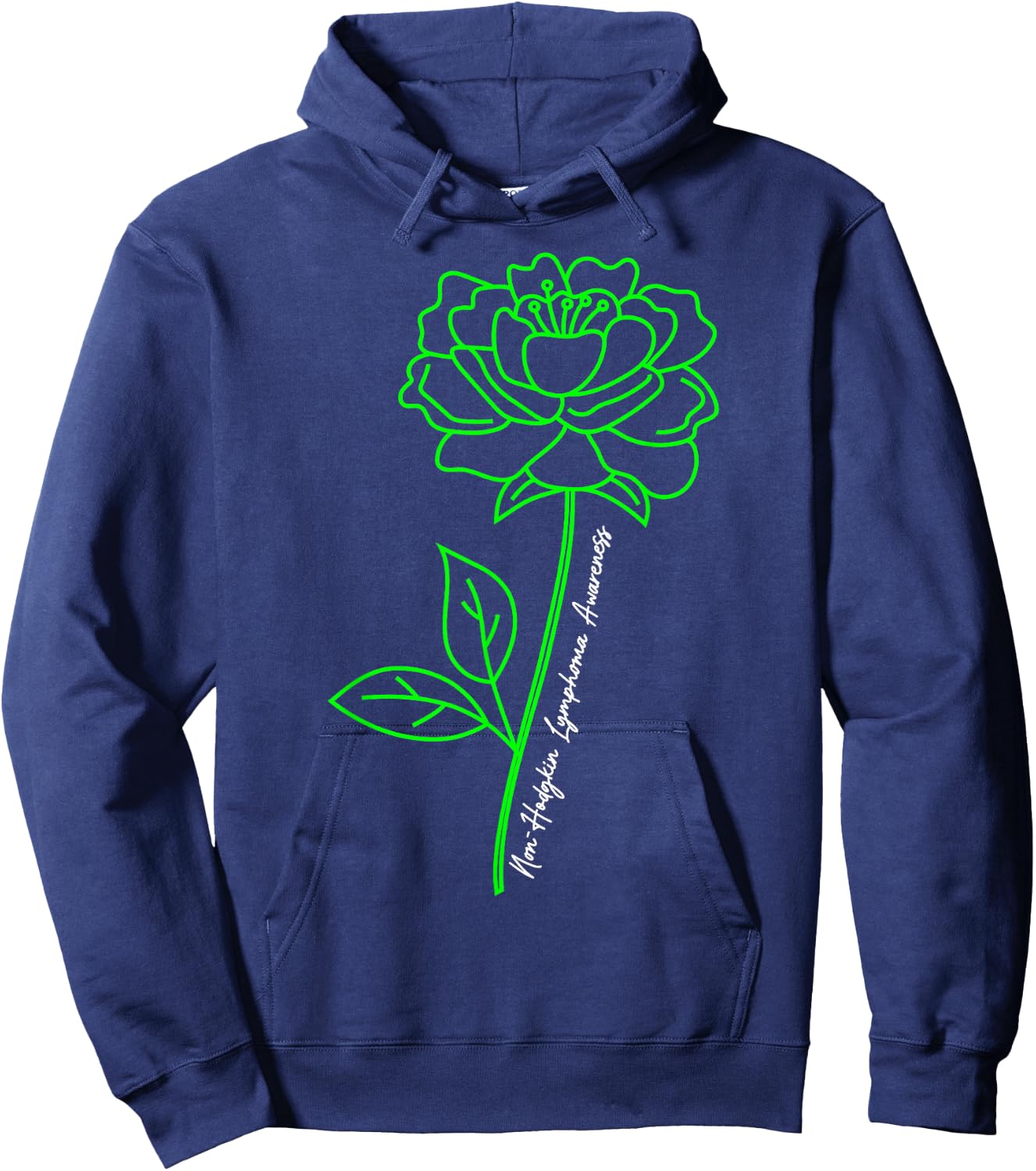 Non-Hodgkin Lymphoma Awareness Beat Cancer Chemotherapy Hoodie - Hoodie | Navy