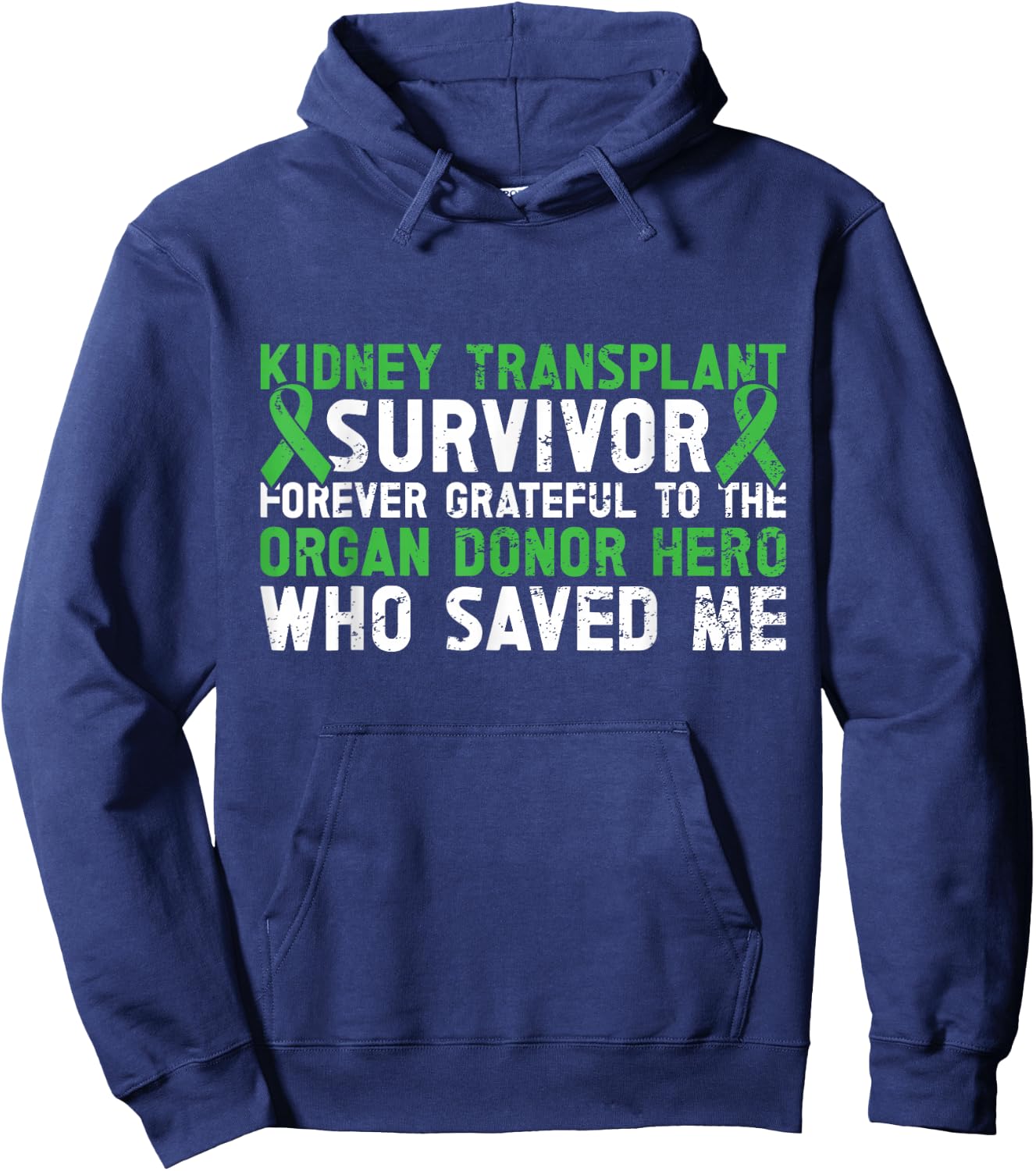 Kidney Transplant Organ Recipient Survivor Donor Hoodie - Hoodie | Navy