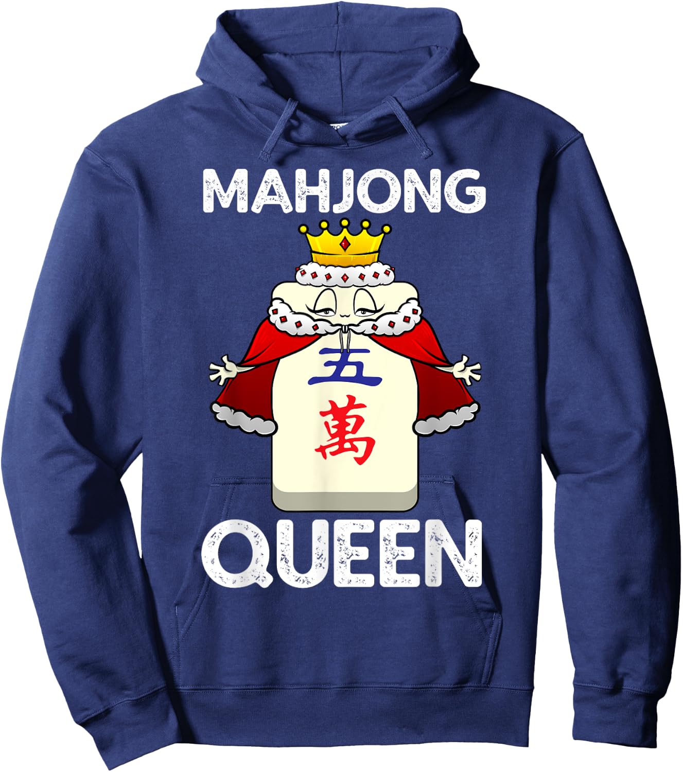 Cool Mahjong Girls Chinese Mah Jongg Queen Player Hoodie - Hoodie | Navy