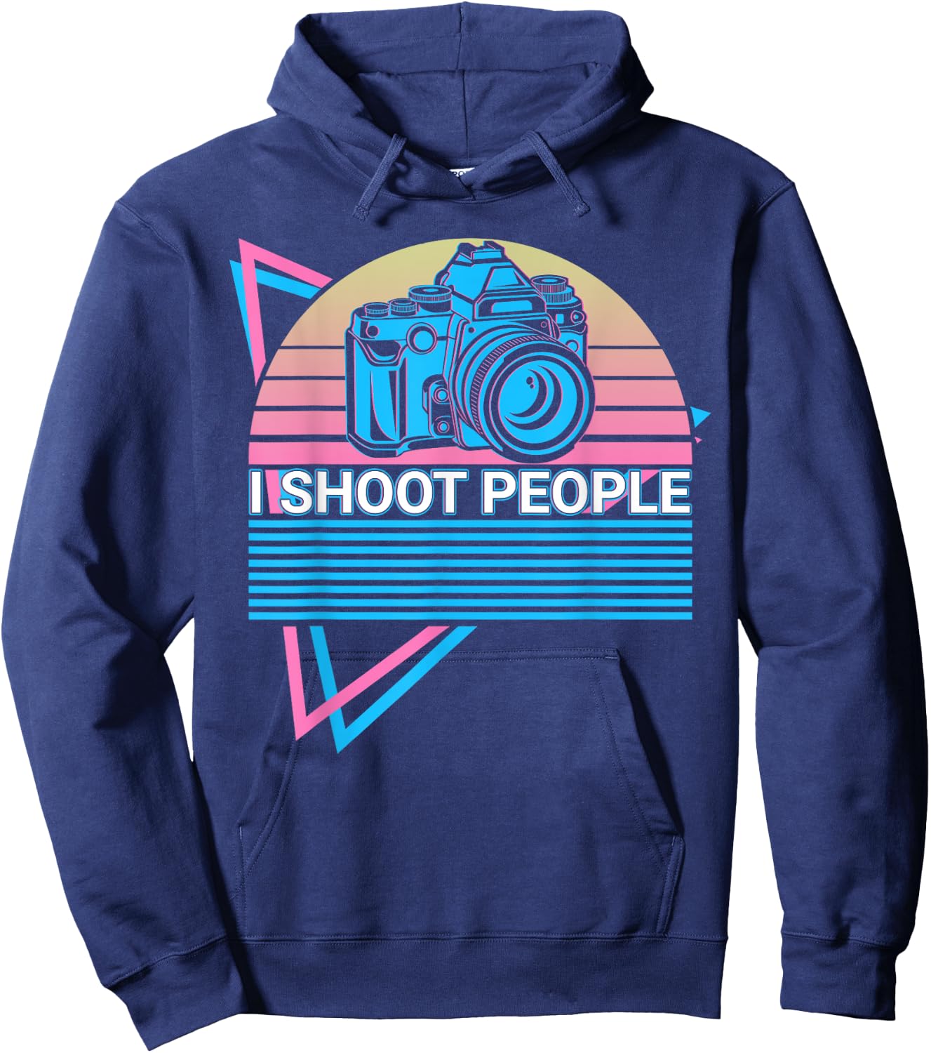 Camera Photography Photographer Retro I Shoot People Hoodie - Hoodie | Navy