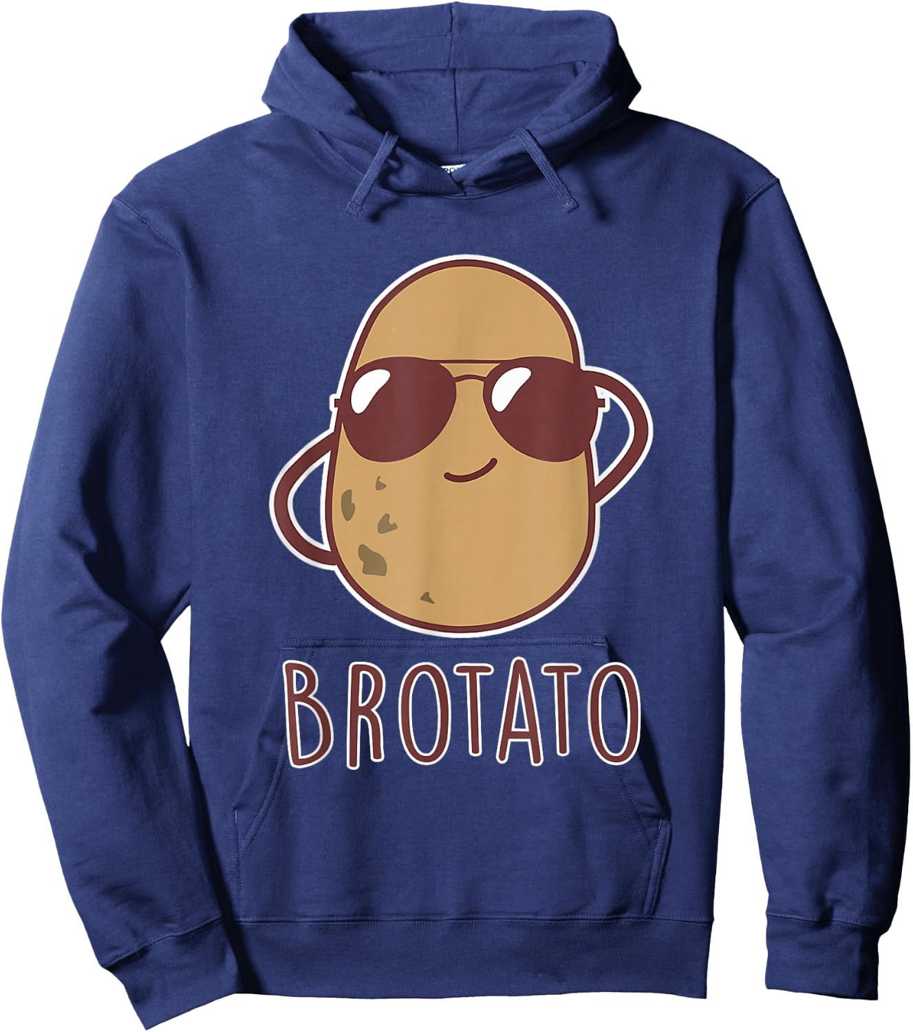 Brotato - Brother and Potato Friendship Funny Potato Day Hoodie - Hoodie | Navy