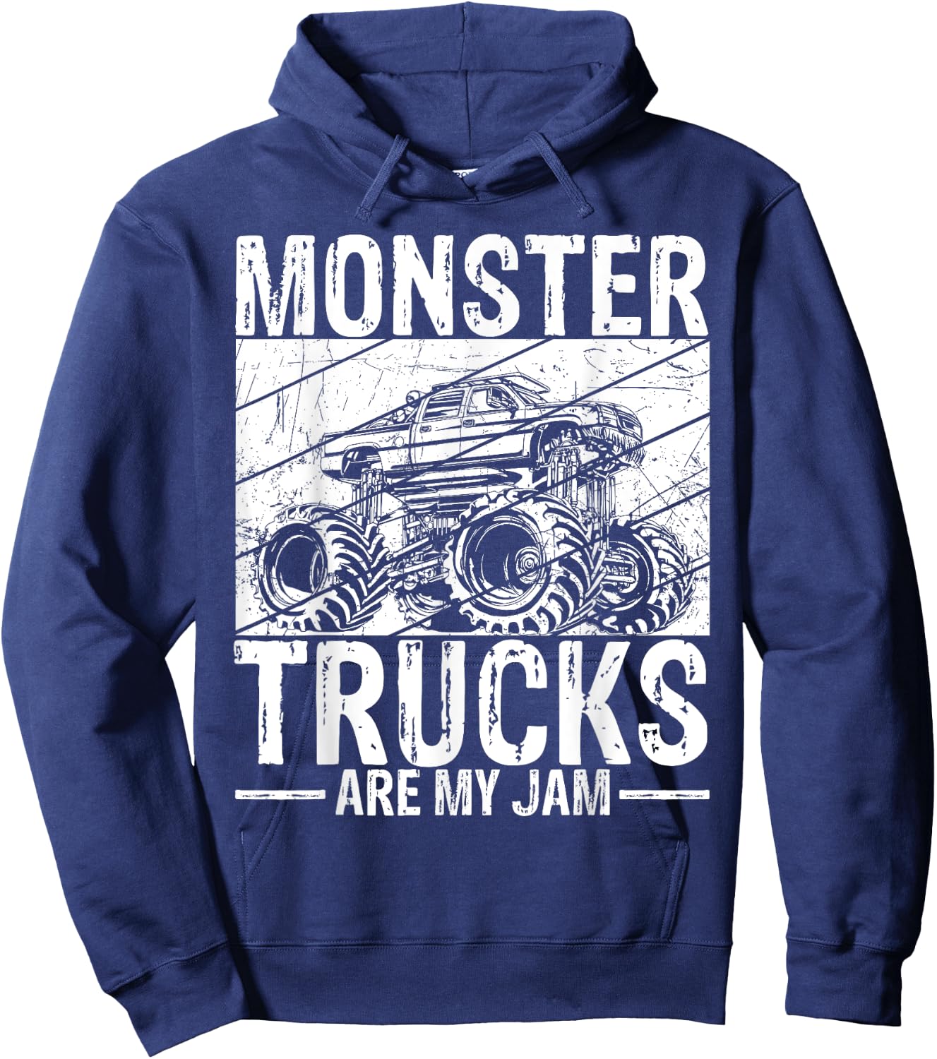 Monster Trucks Are My Jam Gift Cars Monster Trucks Hoodie - Hoodie | Navy