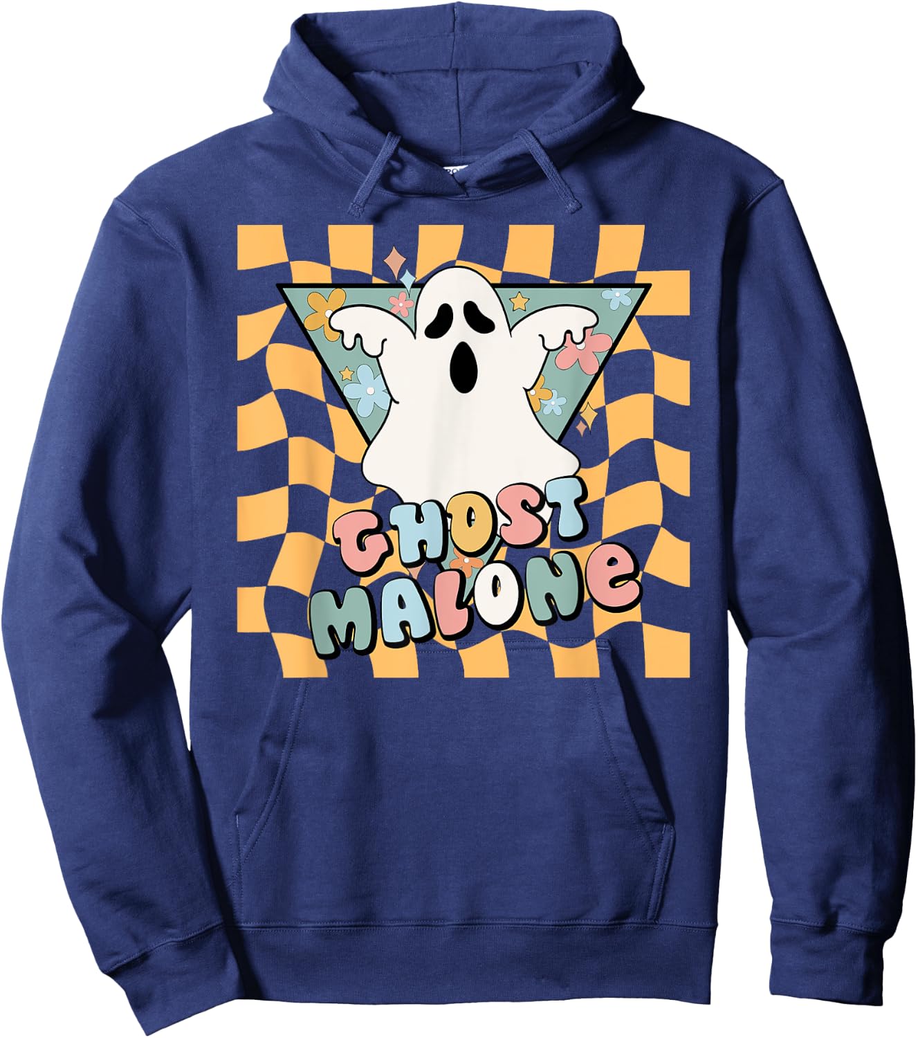 Halloween Cute Ghost Malone Parody Post Cool Hip Hop Joke Hoodie - Hoodie | Navy
