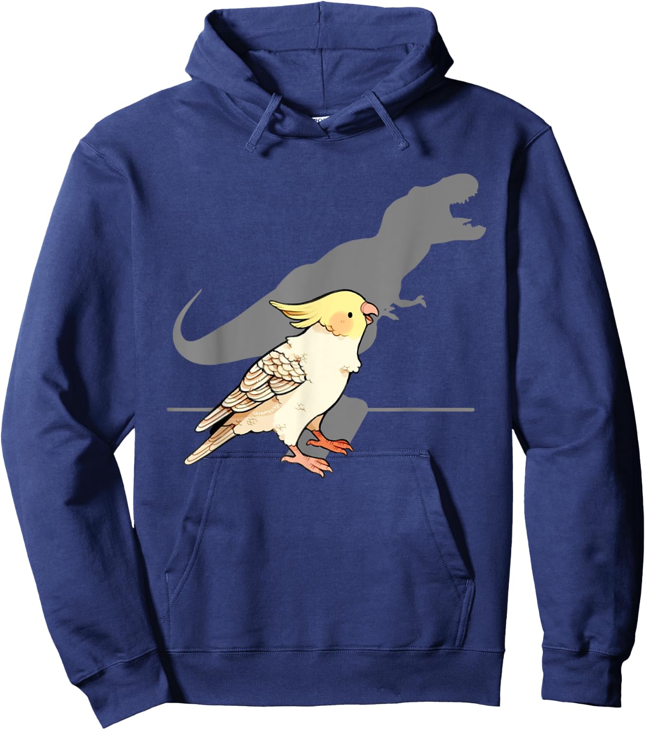Cute Screaming Parrot Birb Memes Funny Cockatiel Hoodie - Hoodie | Navy