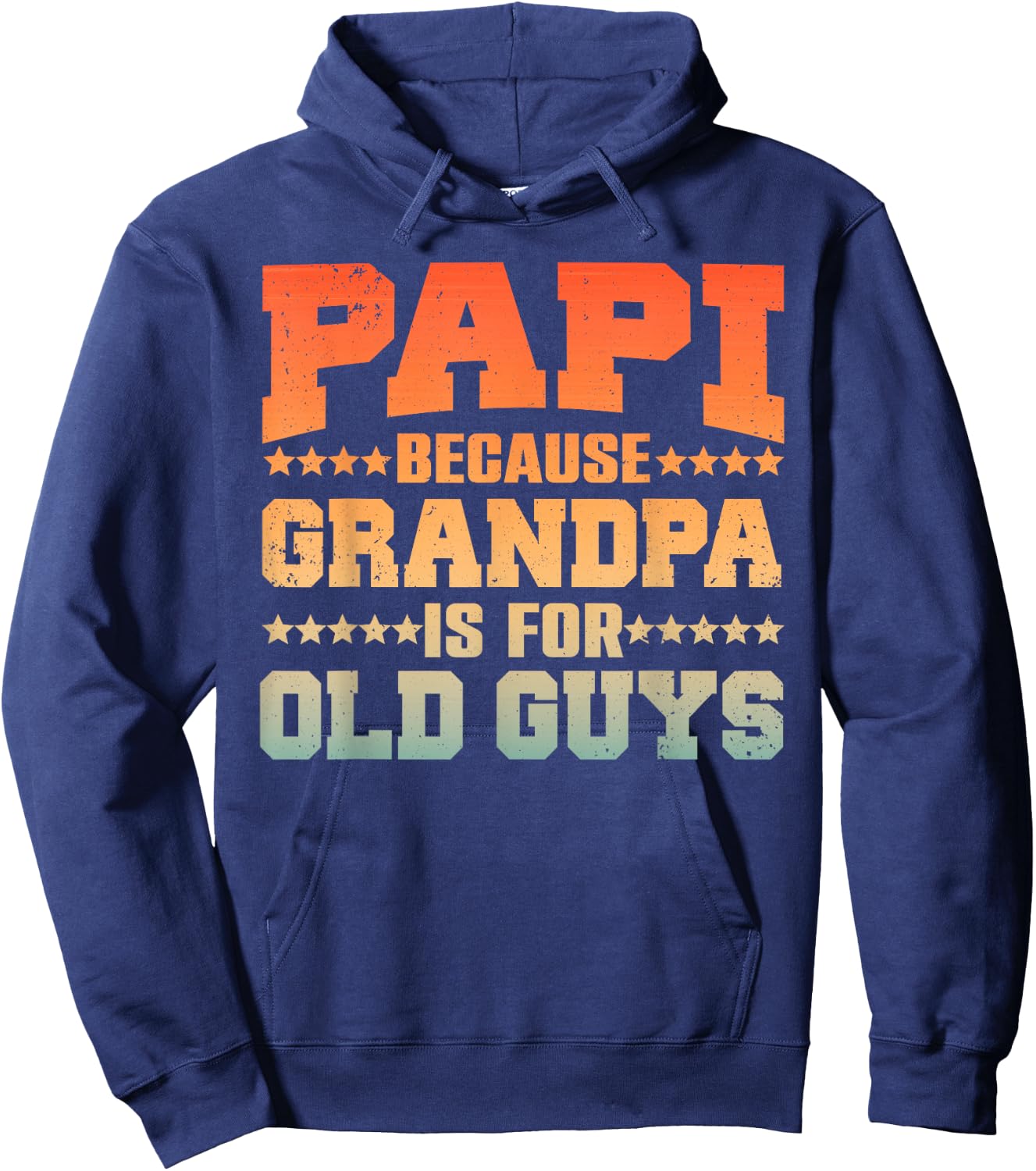 Cool Papi Design For Papi Men Grandpa Parent Father's Day Hoodie - Hoodie | Navy