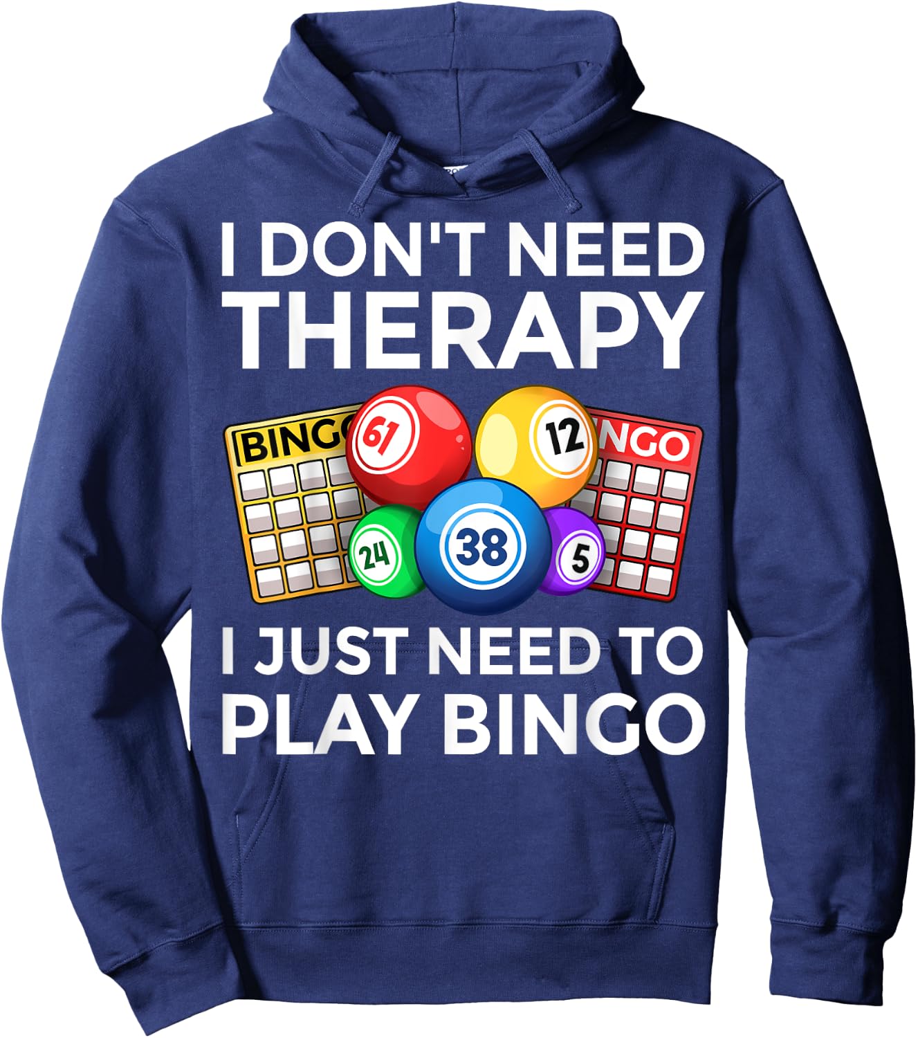 Cute Bingo Design Women Casino Gambling Bingo Lovers Hoodie - Hoodie | Navy