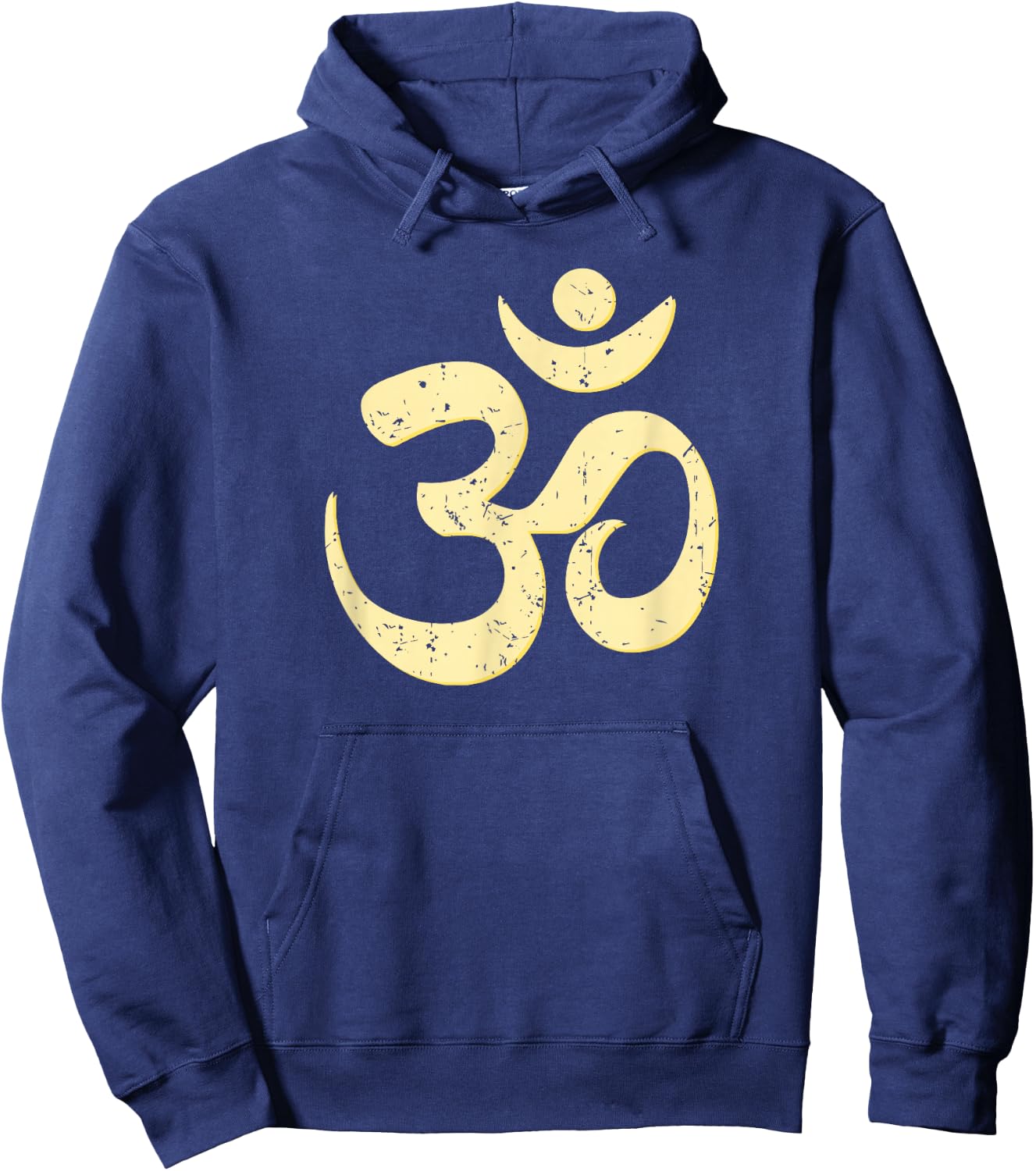 Rich Sphere Om Omkar Aum Symbol Spiritual Yoga Meditation Zen Vintage Hoodie - Hoodie | Navy