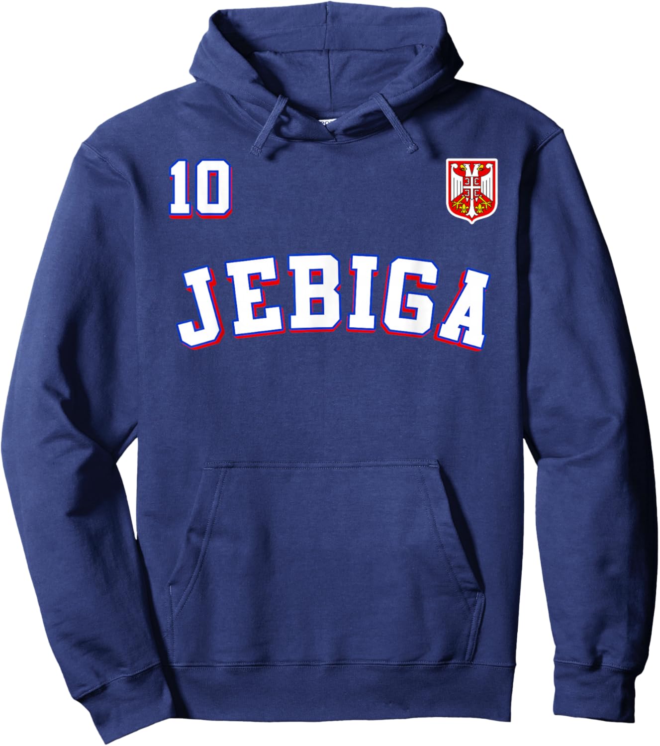 JEBIGA Serbian Flag Pride of Serbia Funny Balkan Hoodie - Hoodie | Navy