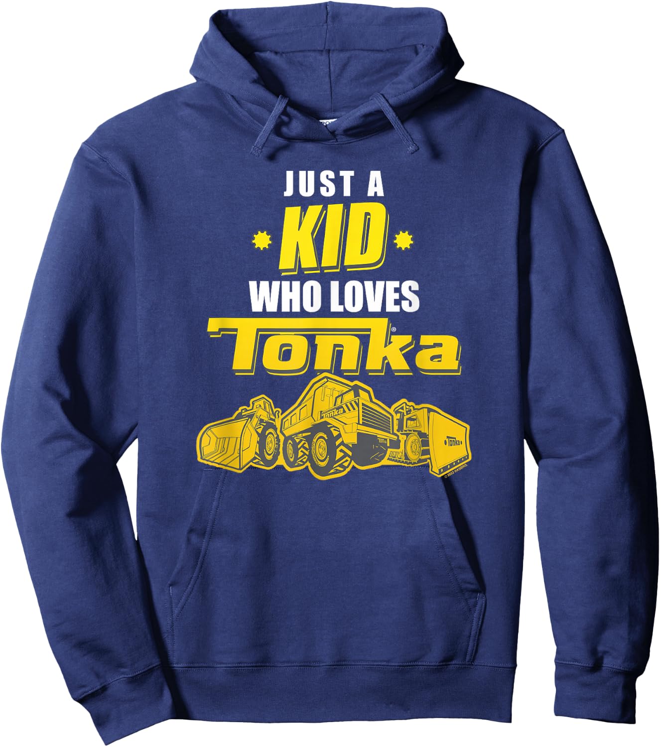 Tonka Just A Kid Who Loves Tonka Trucks Showcase Hoodie - Hoodie | Navy