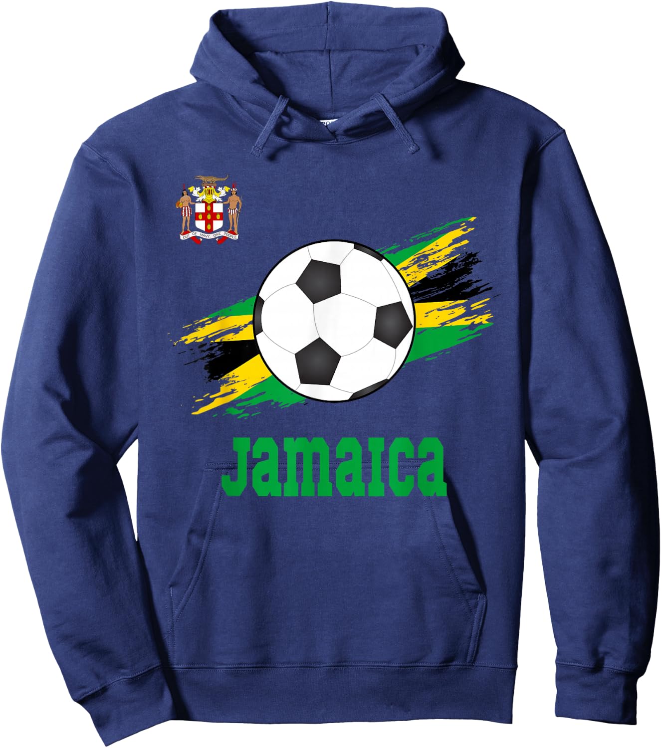 Jamaica Soccer Jamaican Football Jamaica Futbol Hoodie - Hoodie | Navy