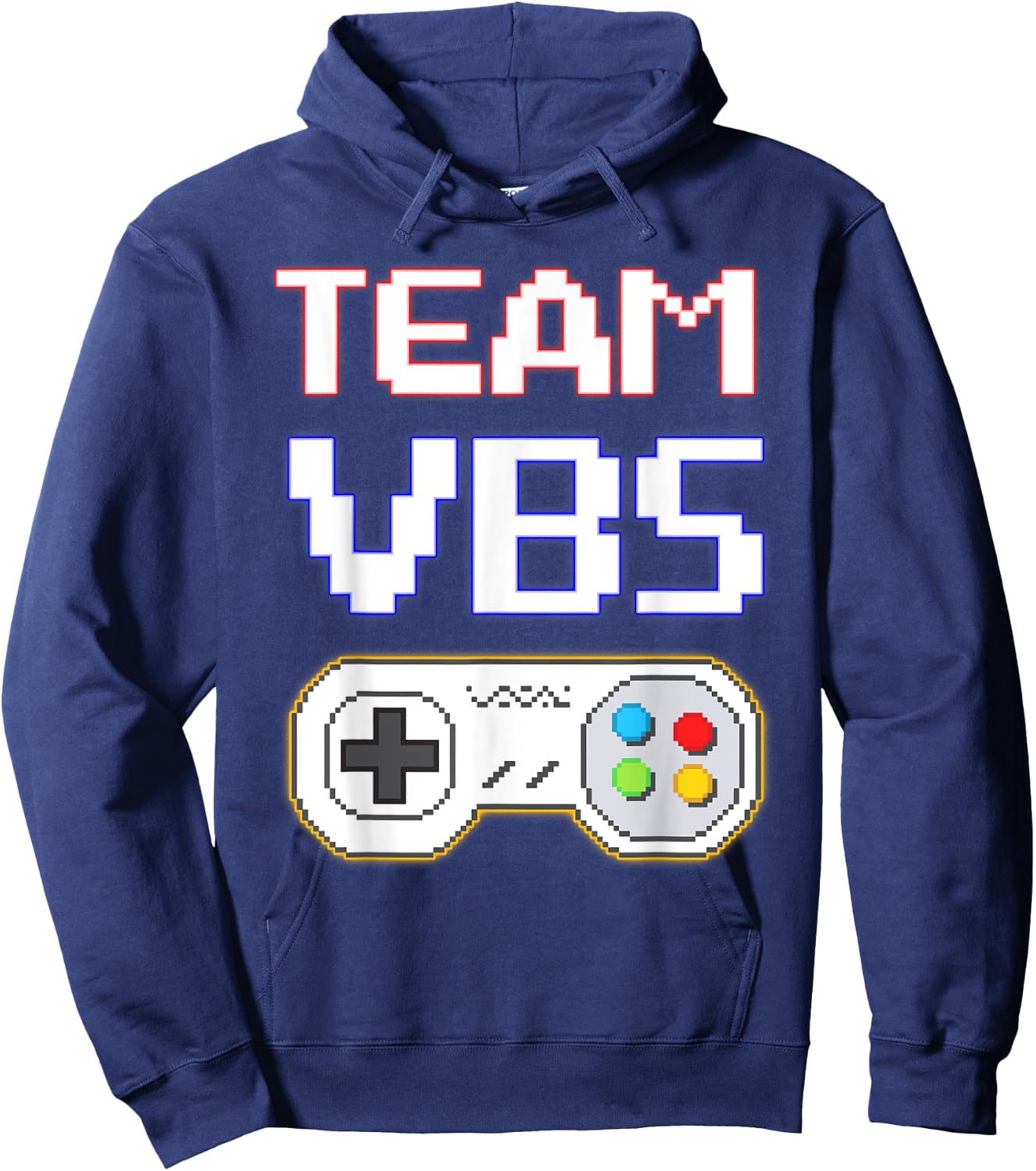 I Love VBS 2025 Team VBS Game Vacation Bible School Gamer Hoodie - Hoodie | Navy