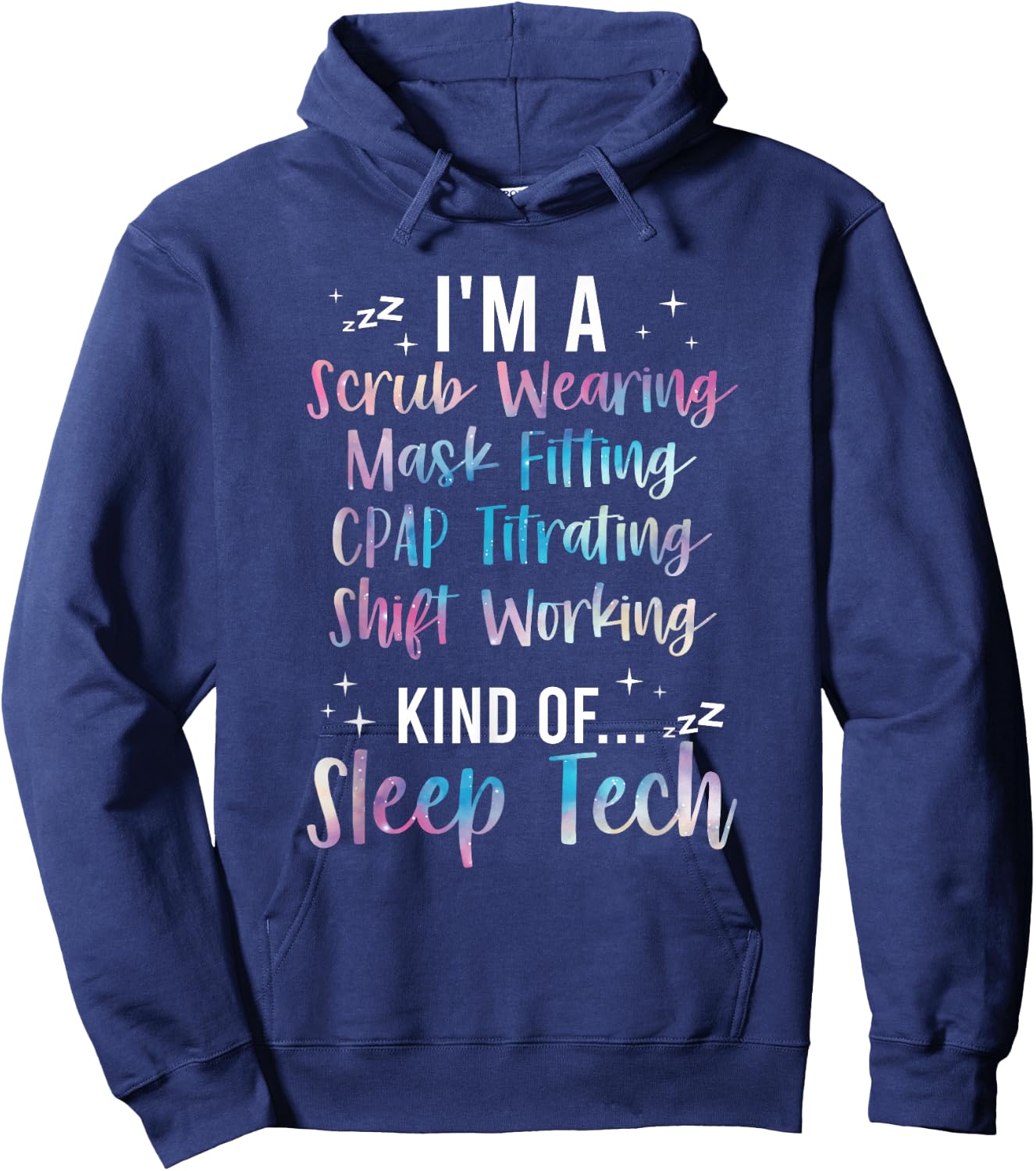 I'm A Sleep Tech Definition Sleep Technologist Hoodie - Hoodie | Navy