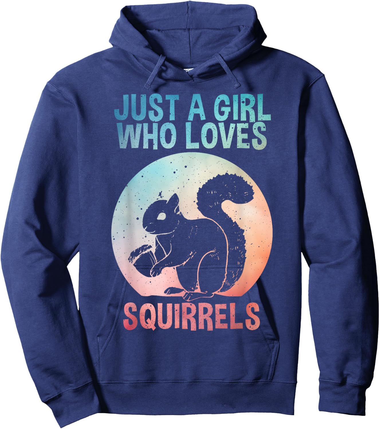 Funny Squirrel Designs For Girls Women Mom Chipmunk Lovers Hoodie - Hoodie | Navy