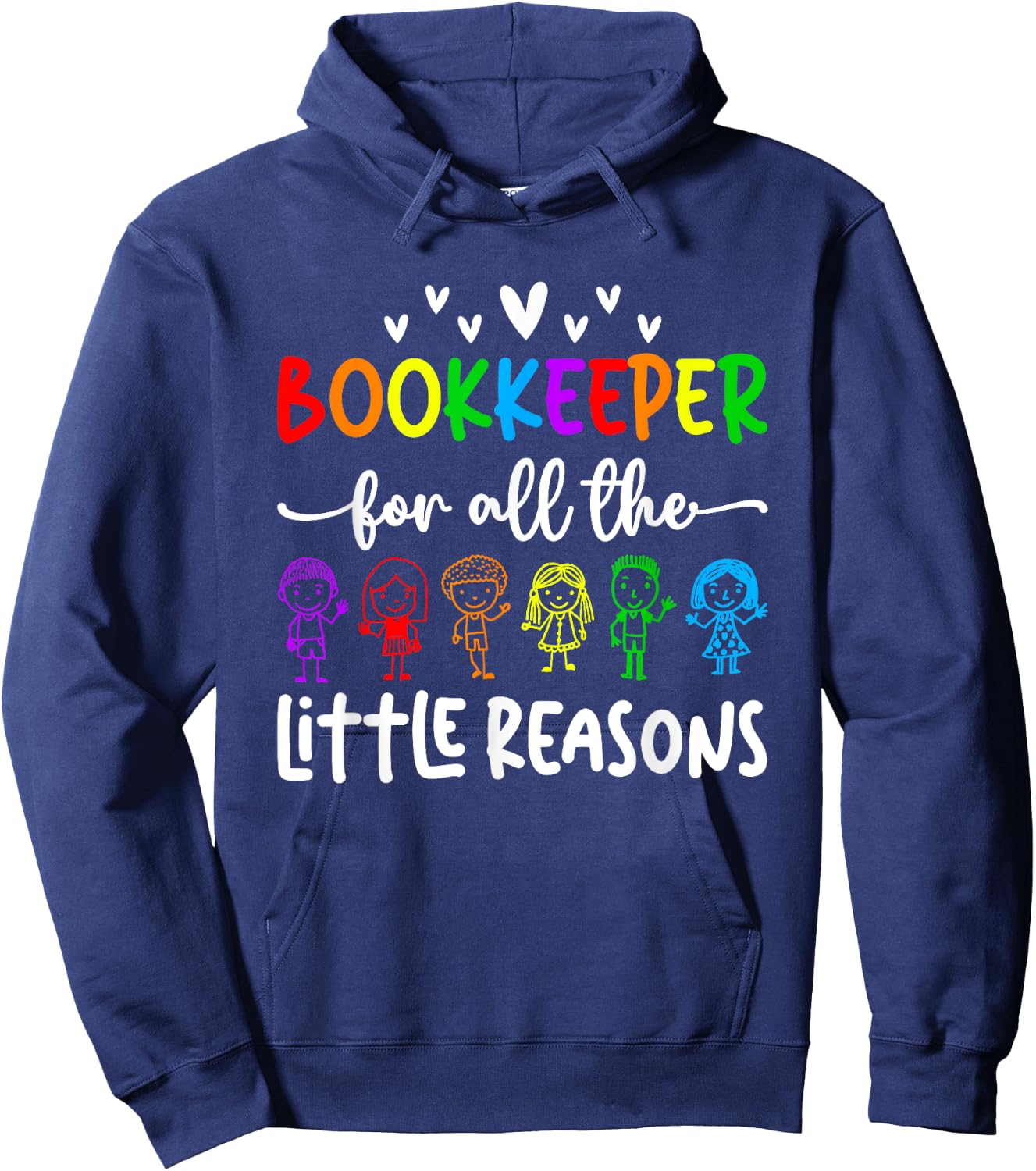 School Bookkeeper Little Reasons School Bookkeeping Hoodie - Hoodie | Navy
