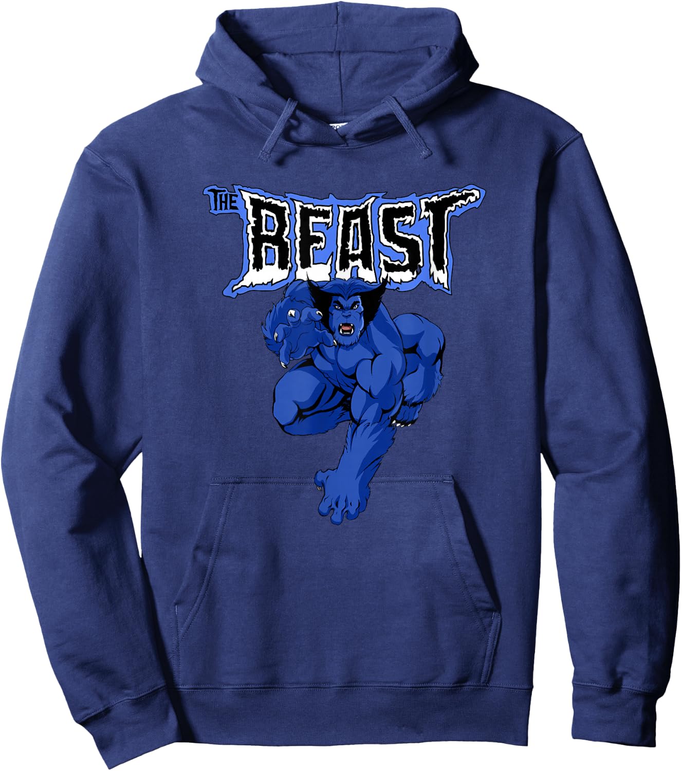 Marvel X-Men The Beast 90's TV Show Portrait Hoodie - Hoodie | Navy