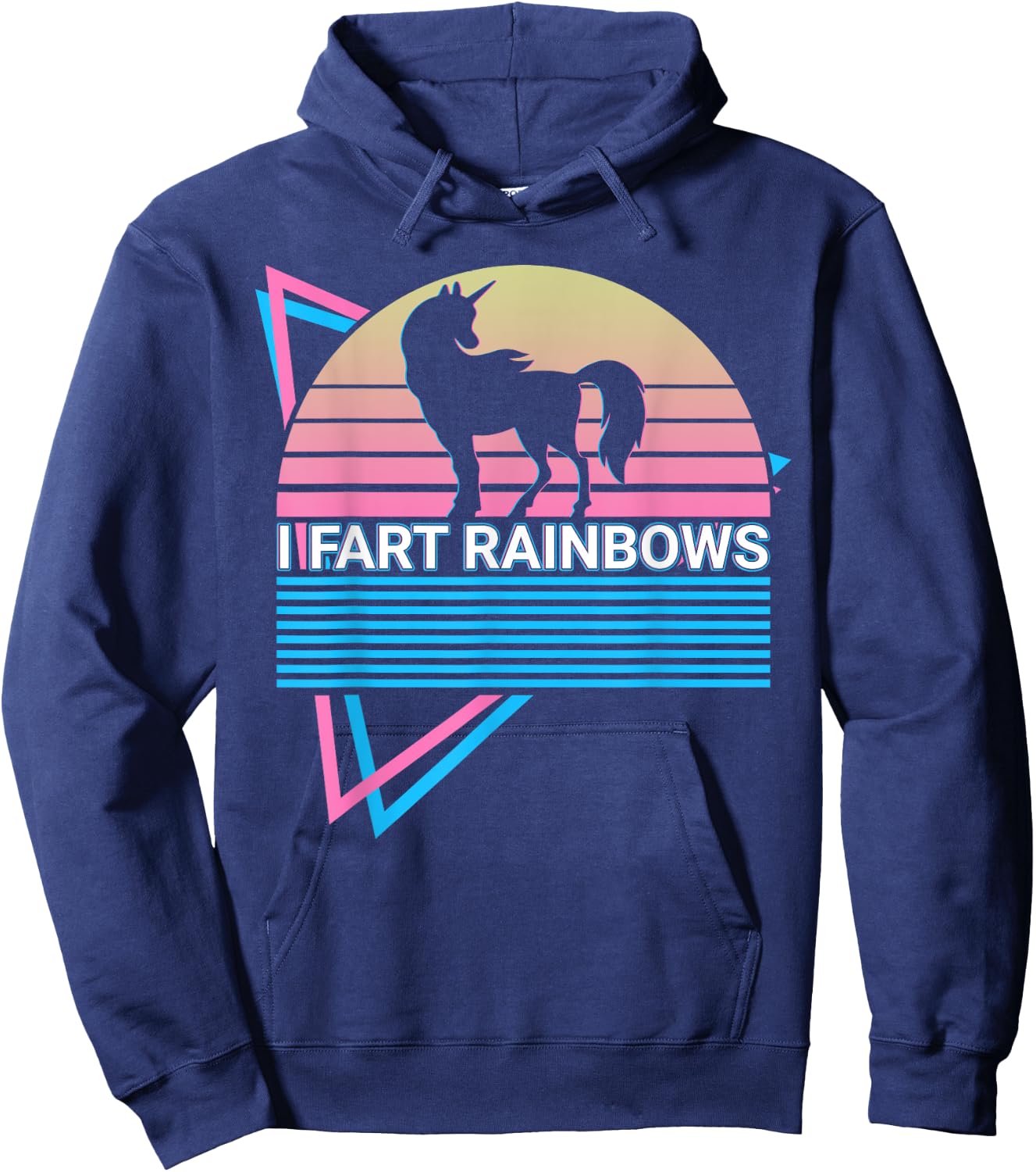 Unicorn I Fart Rainbows Hoodie - Hoodie | Navy