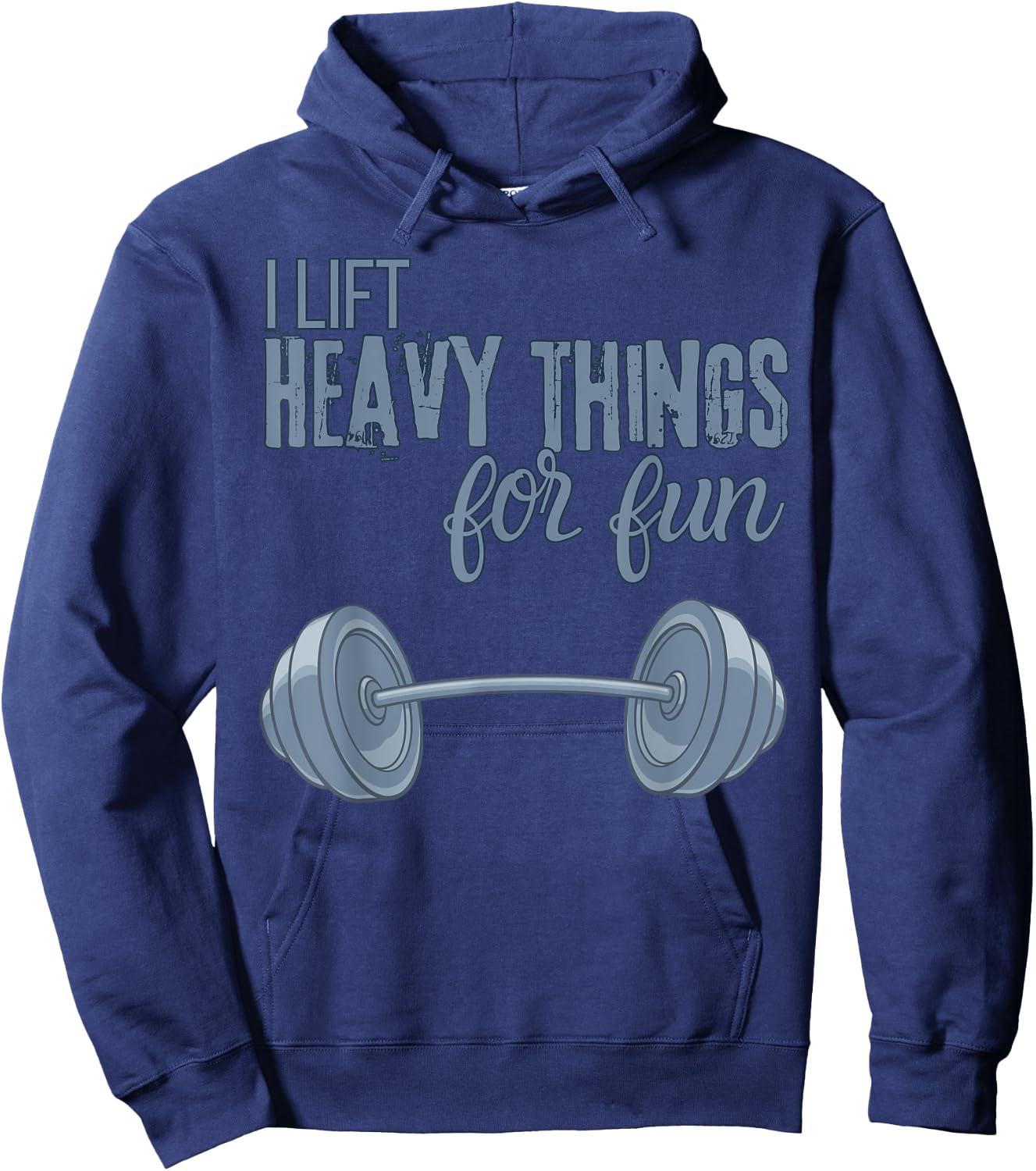I Lift Heavy Things For Fun Funny for Weightlifting Hoodie - Hoodie | Navy