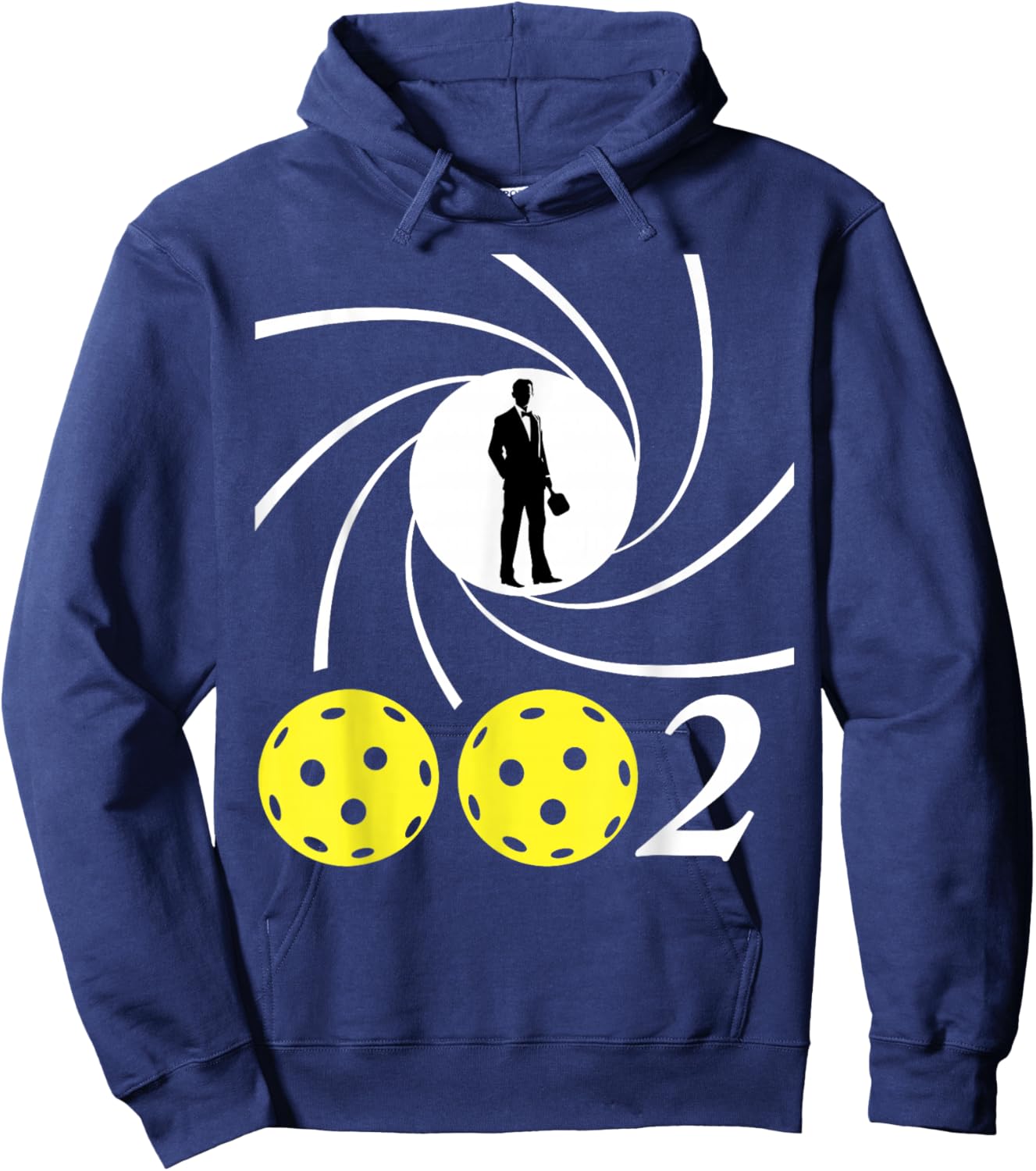 The Pickleball People Black Checkered - Small - Short Sleeve - - Regular Fit - Humorous, Playful, Modern - Father's Day - Fun - Pickleball - 1 Count Hoodie - Hoodie | Navy