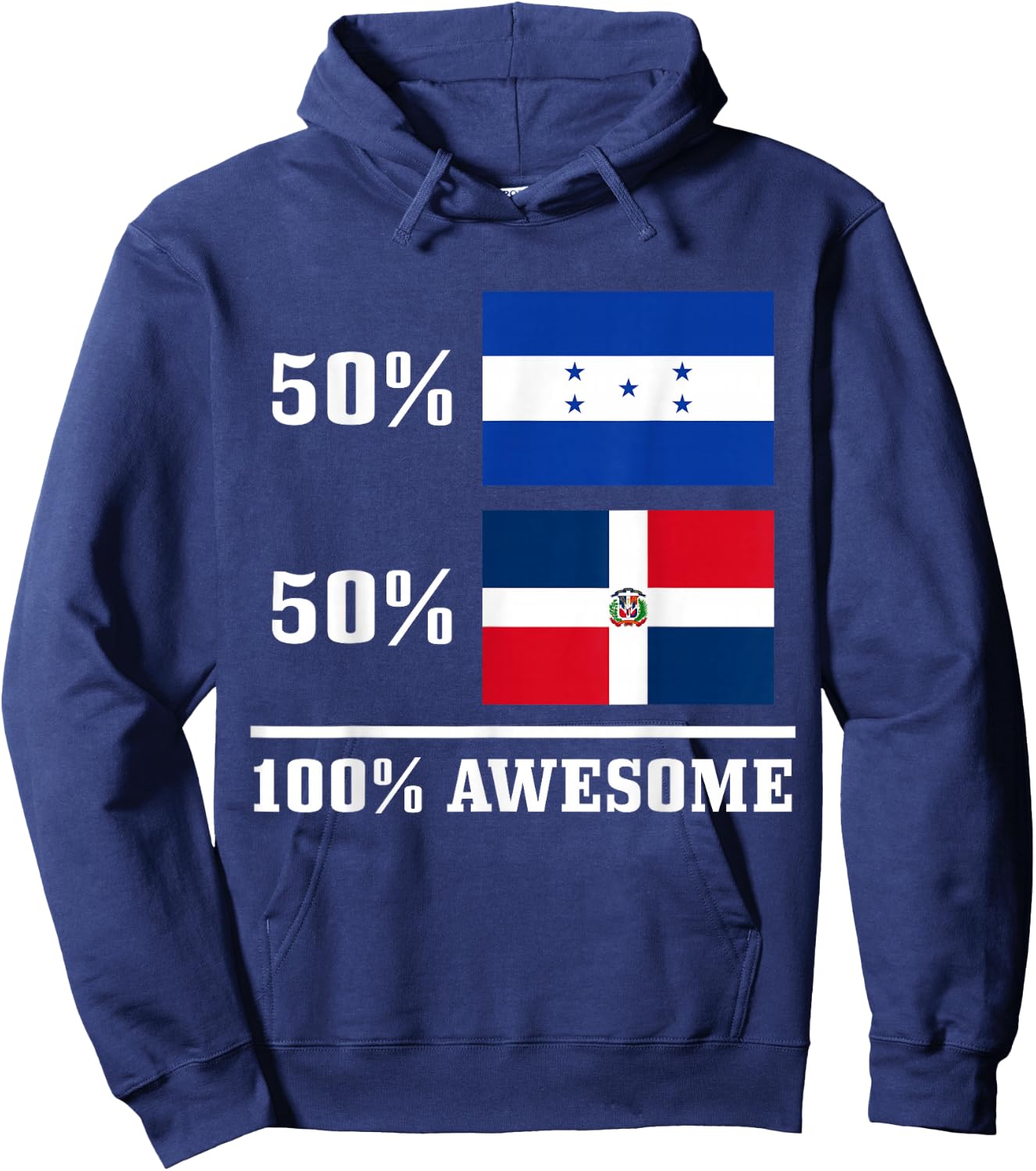 Honduras Dominican Republic Honduran Flag Pride Heritage Hoodie - Hoodie | Navy