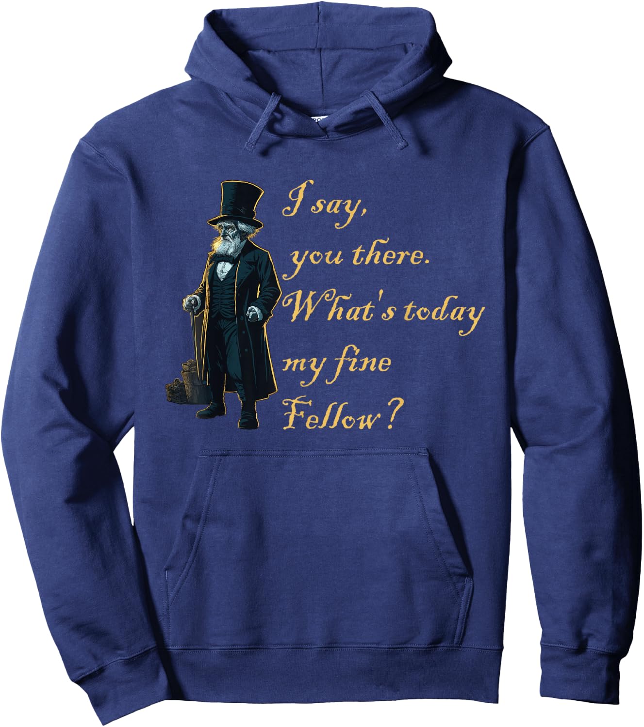 Christmas Dickens s Christmas Carol s Funny Quote Hoodie - Hoodie | Navy