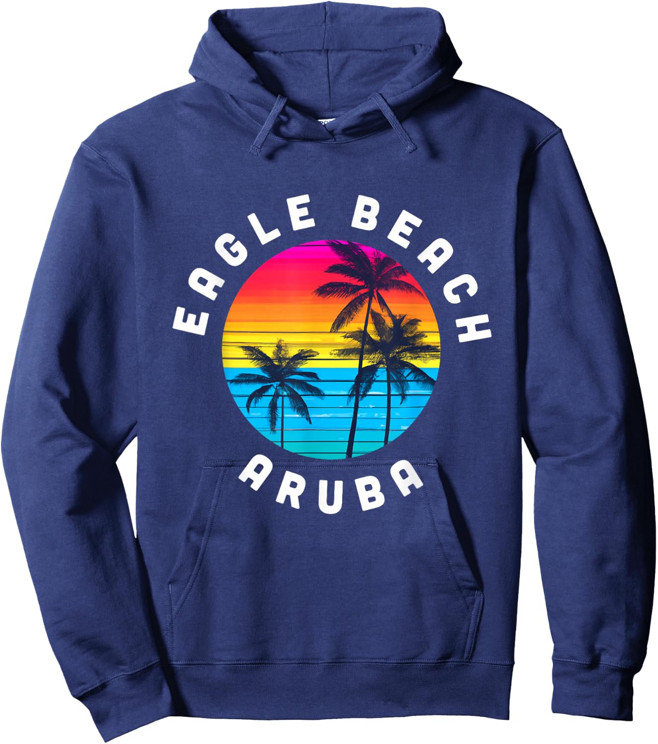 Eagle Beach Aruba Vacation Souvenir Sunset Beach Men Women Girls Kids Hoodie - Hoodie | Navy