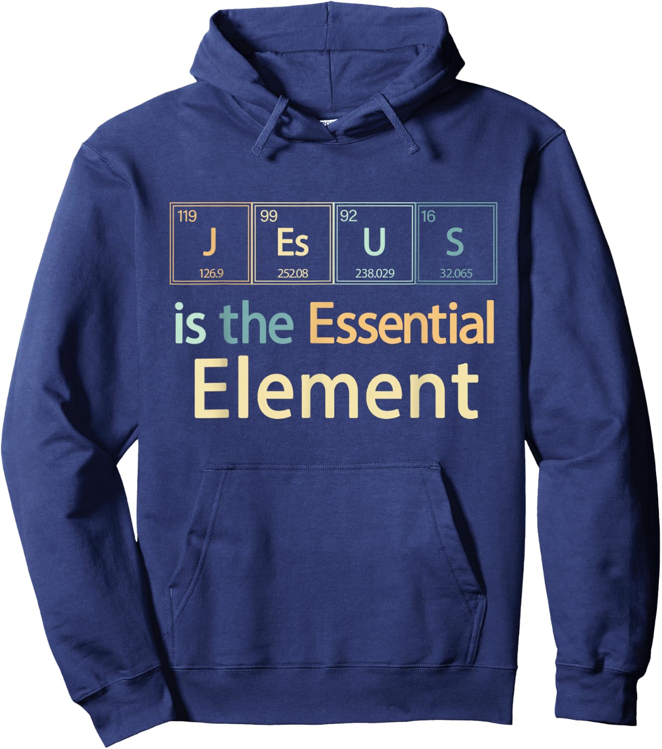 Jesus Essential Element Vintage Believer Faith Christians Hoodie - Hoodie | Navy