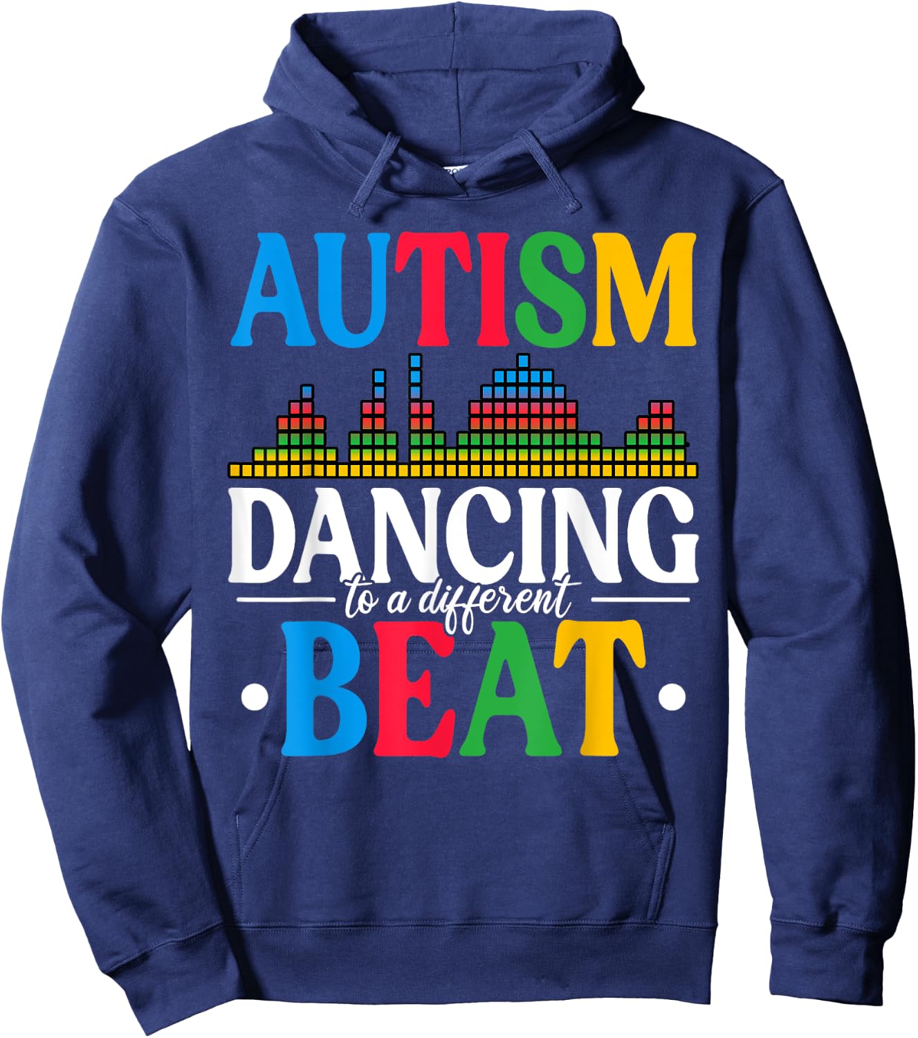 Autism Dancing To A Different Beat Autism Awareness Hoodie - Hoodie | Navy