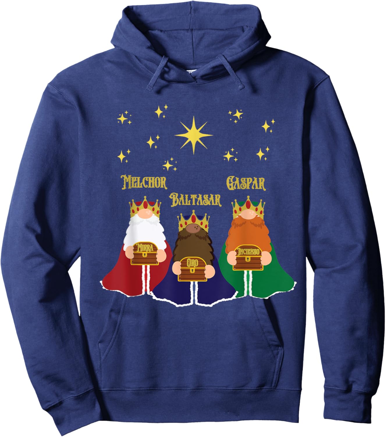 Three Kings Day Epiphany Celebration Christianity Hoodie - Hoodie | Navy