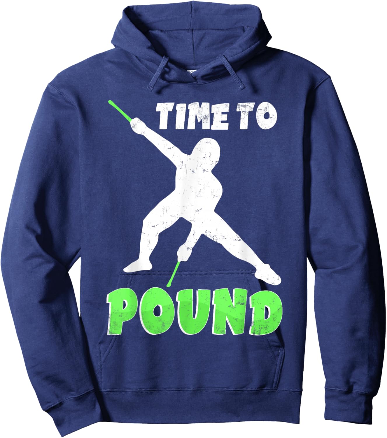 Time to Pound - Workout Fitness for Instructors & Rockers Hoodie - Hoodie | Navy