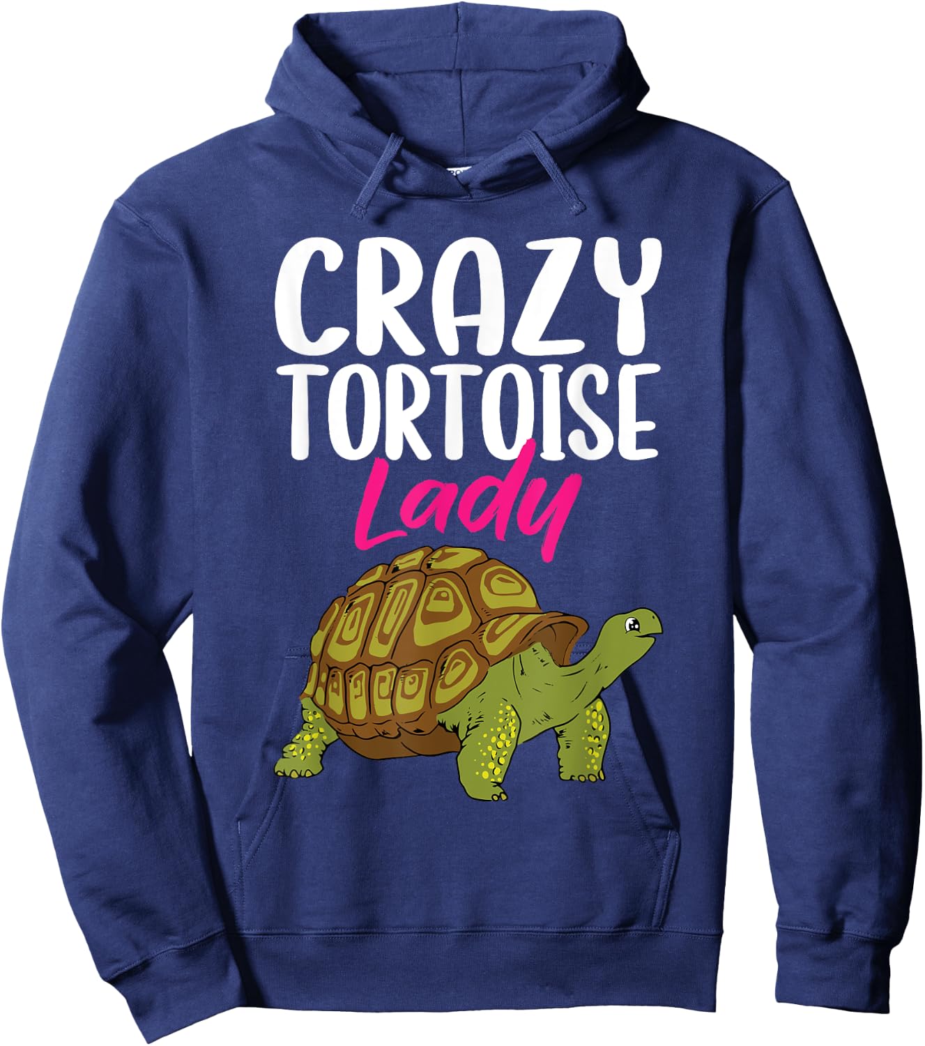 Crazy Tortoise Lady Tortoises Mom Women Turtle Hoodie - Hoodie | Navy