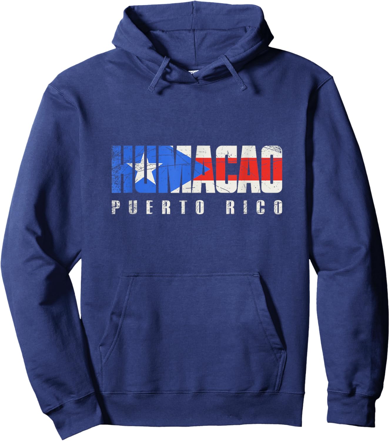 Puerto Rican flag Humacao Puerto Rico Hoodie - Hoodie | Navy
