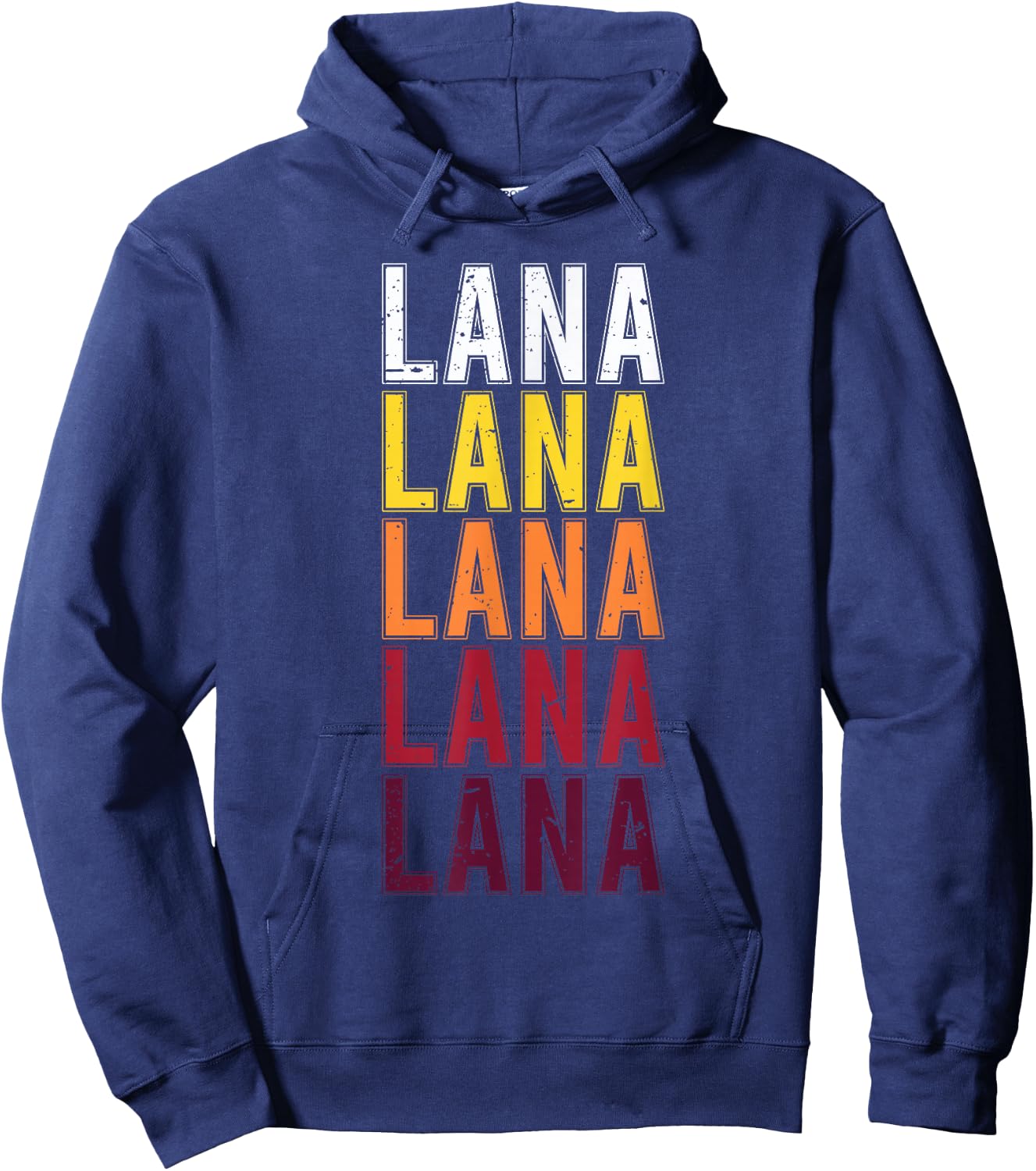 Lana First Name Vintage Lana Hoodie - Hoodie | Navy