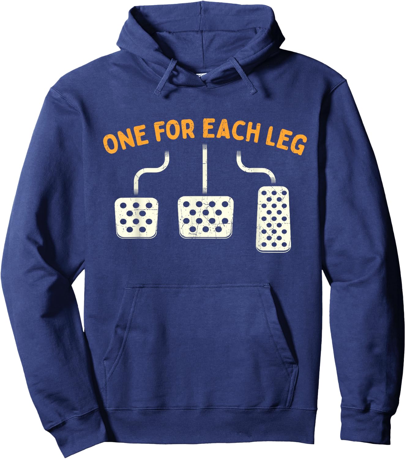 One For Each Leg - Mechanic Car Lover Race Car Hoodie - Hoodie | Navy