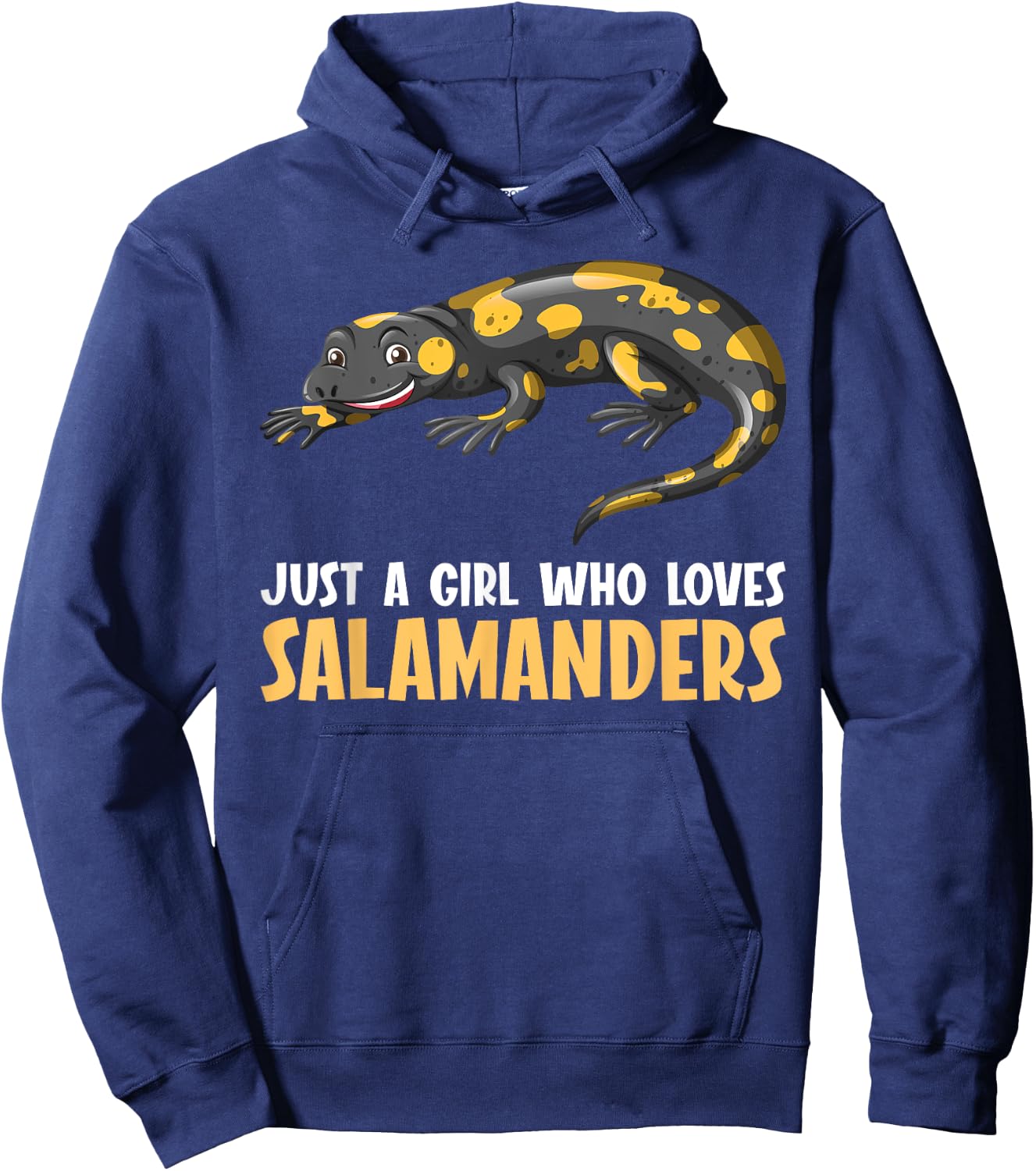 Just a girl who loves Salamanders Salamander Hoodie - Hoodie | Navy