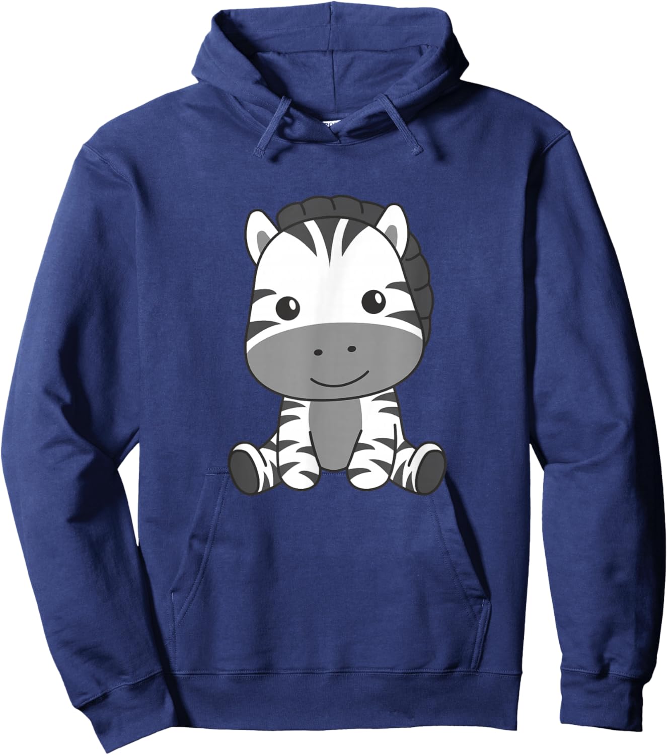 Zebra Cute Animals for Children Manga Zebra Hoodie - Hoodie | Navy