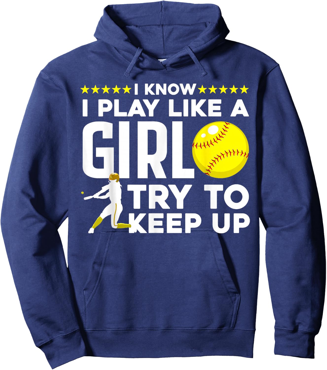 Cool Softball Girls Baseball Catcher Pitcher Coach Hoodie - Hoodie | Navy