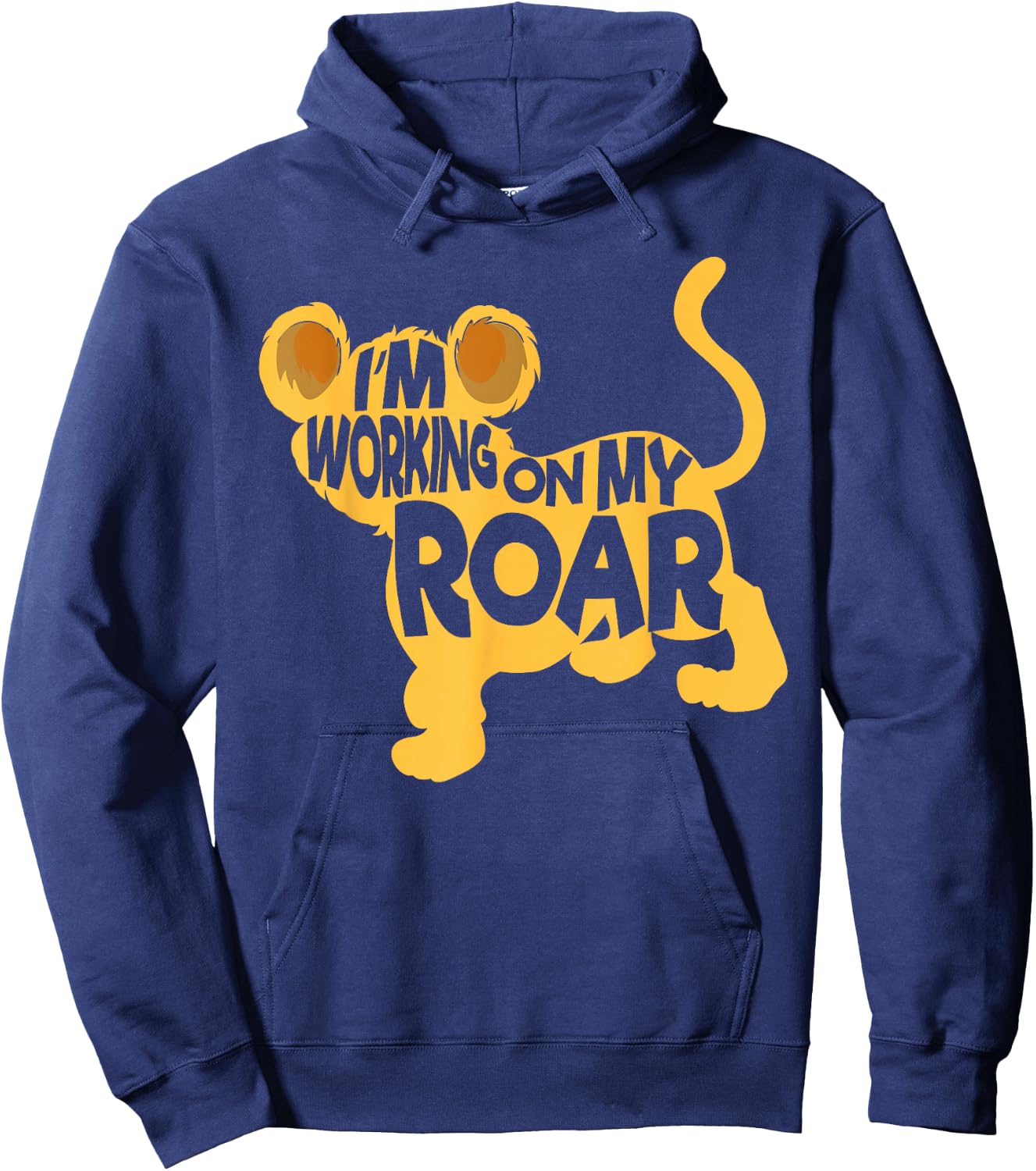 I'm Working On My Roar Lion Whisperer Safari Wildlife Animal Hoodie - Hoodie | Navy