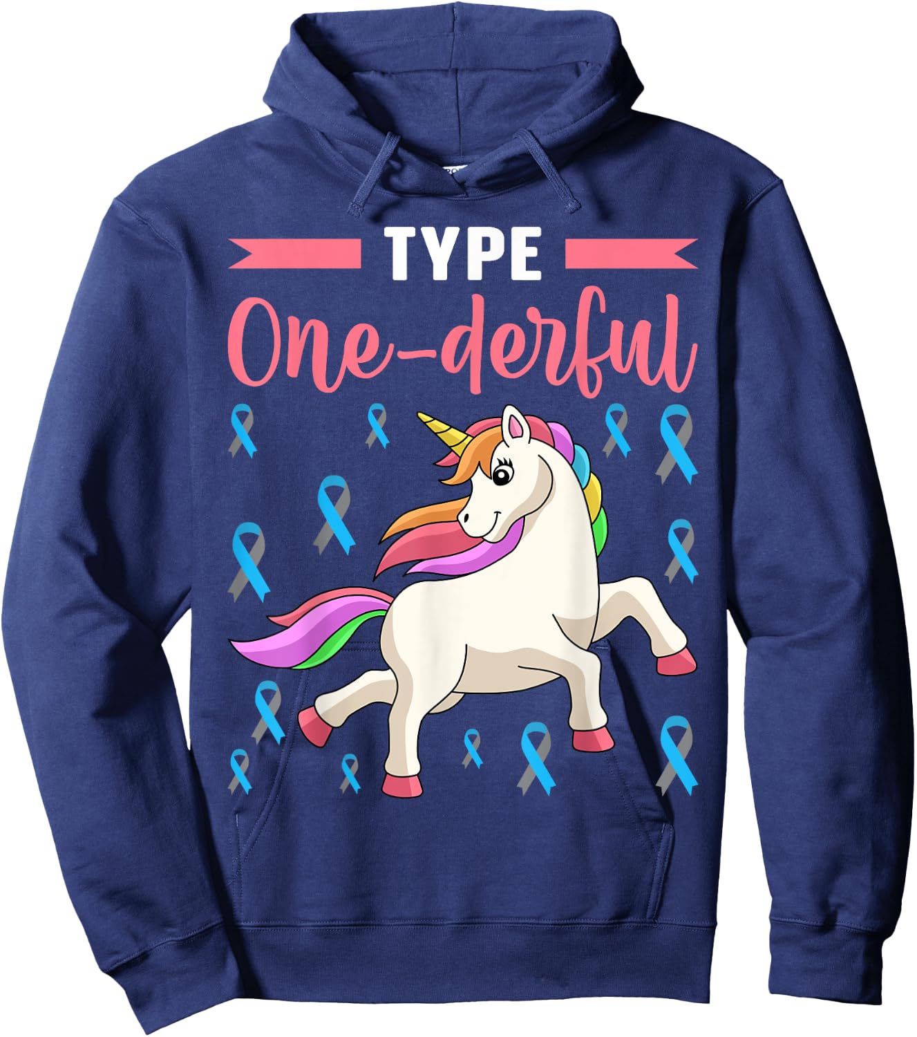 Type One-derful made for a Diabaetes Type One Hoodie - Hoodie | Navy