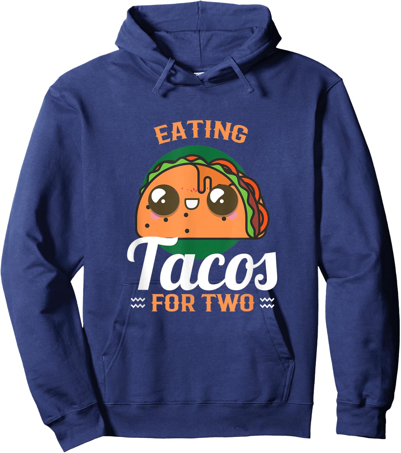 Eating tacos for two Maternity Hoodie - Hoodie | Navy