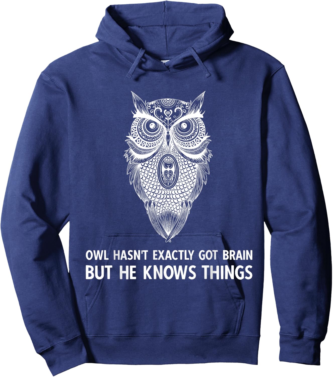 The Magnus Archives White Owl Saying Hoodie - Hoodie | Navy