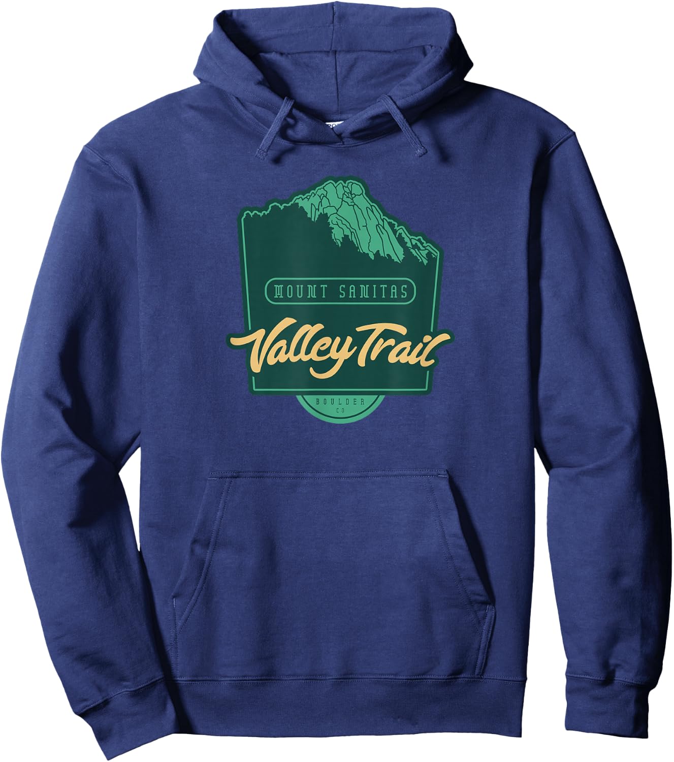Mount Sanitas and Sanitas Valley Loop Trail – Boulder, CO Hoodie - Hoodie | Navy