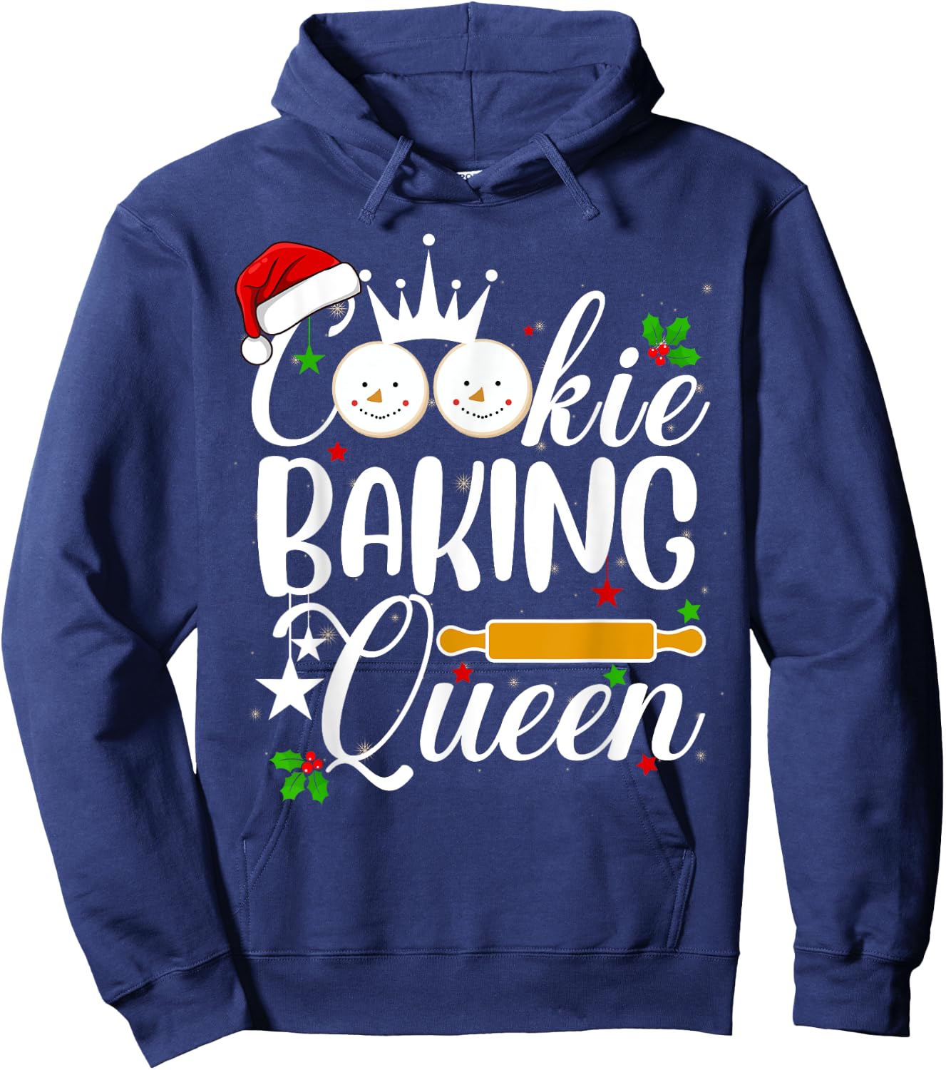 Christmas Cookie Baking Queen Hoodie - Hoodie | Navy
