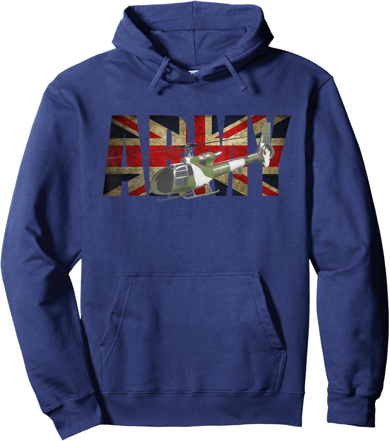British Army Gazelle Helicopter Hoodie - Hoodie | Navy