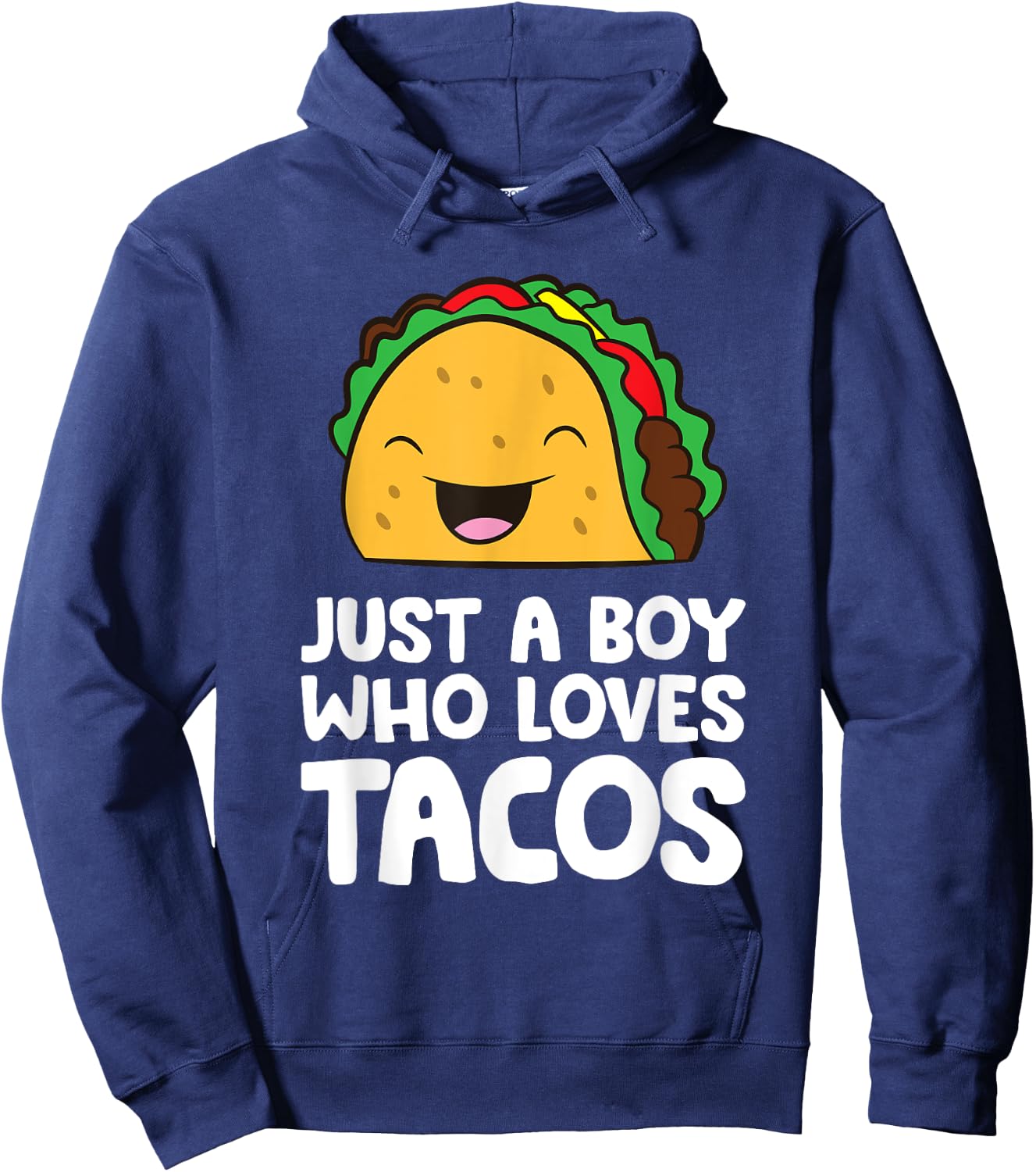 Just a Boy Who Loves Tacos Hoodie - Hoodie | Navy