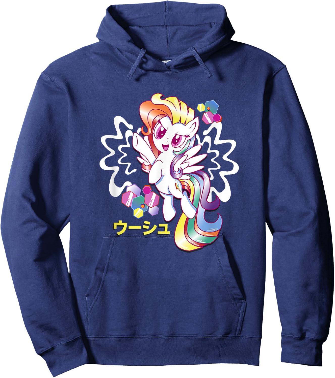 My Little Pony: Friendship Is Magic Rainbow Dash Kanji Logo Hoodie - Hoodie | Navy