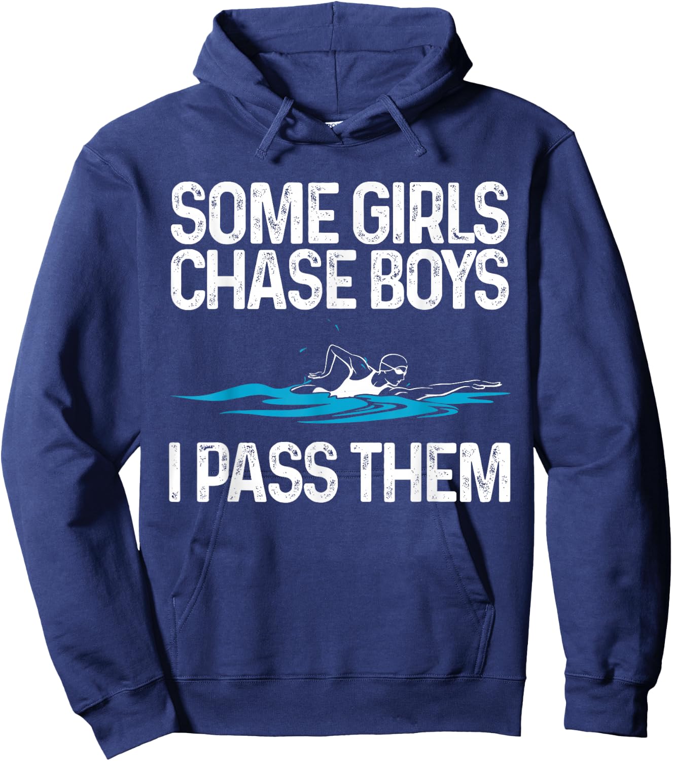 Funny Swimming Gift Girls Women Swim Athletes Swimmer Hoodie - Hoodie | Navy