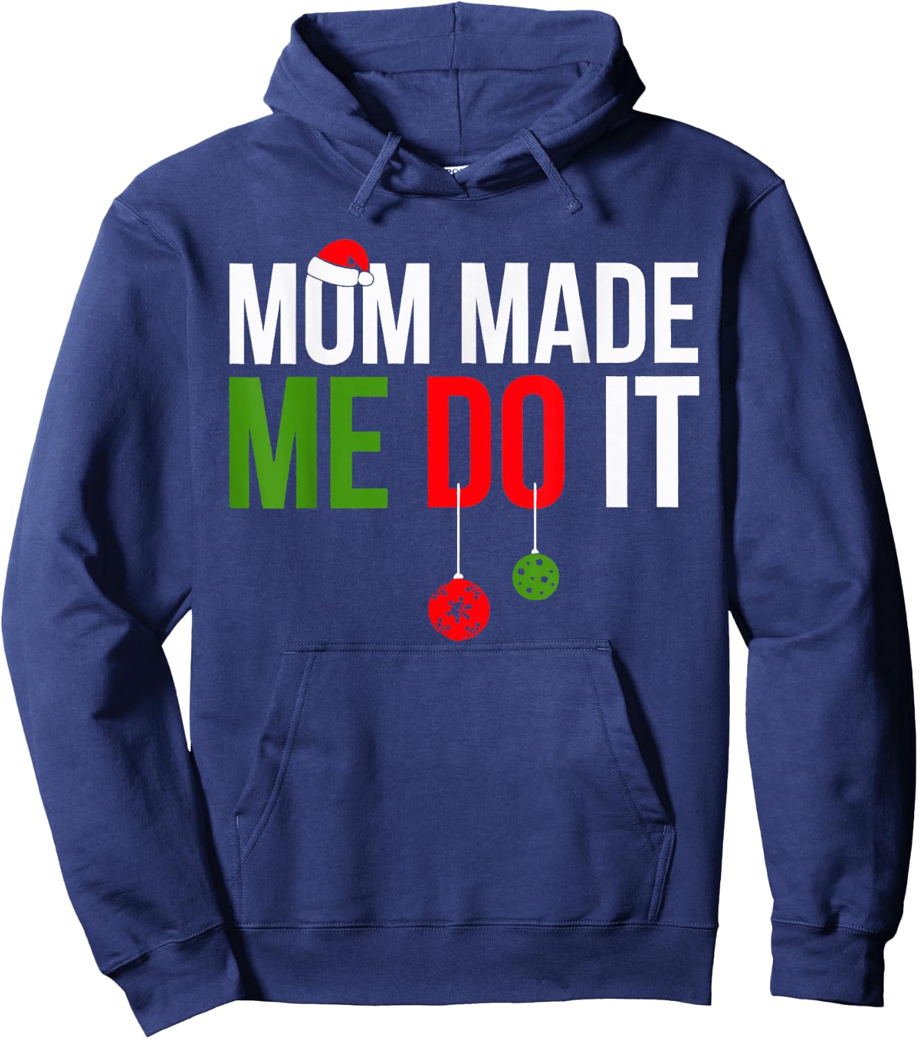 Mom Made Me Do It Matching Family Pajama Hoodie - Hoodie | Navy